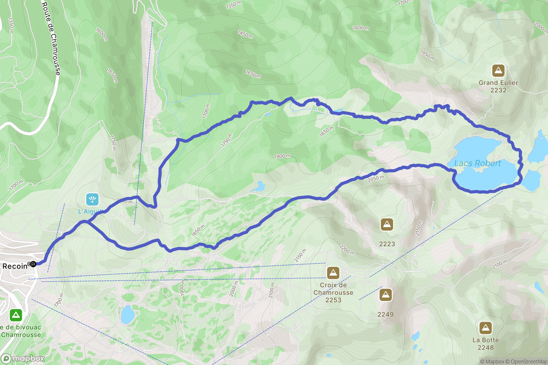 Le Recoin de Chamrousse: routekaart voor buitenactiviteiten - France