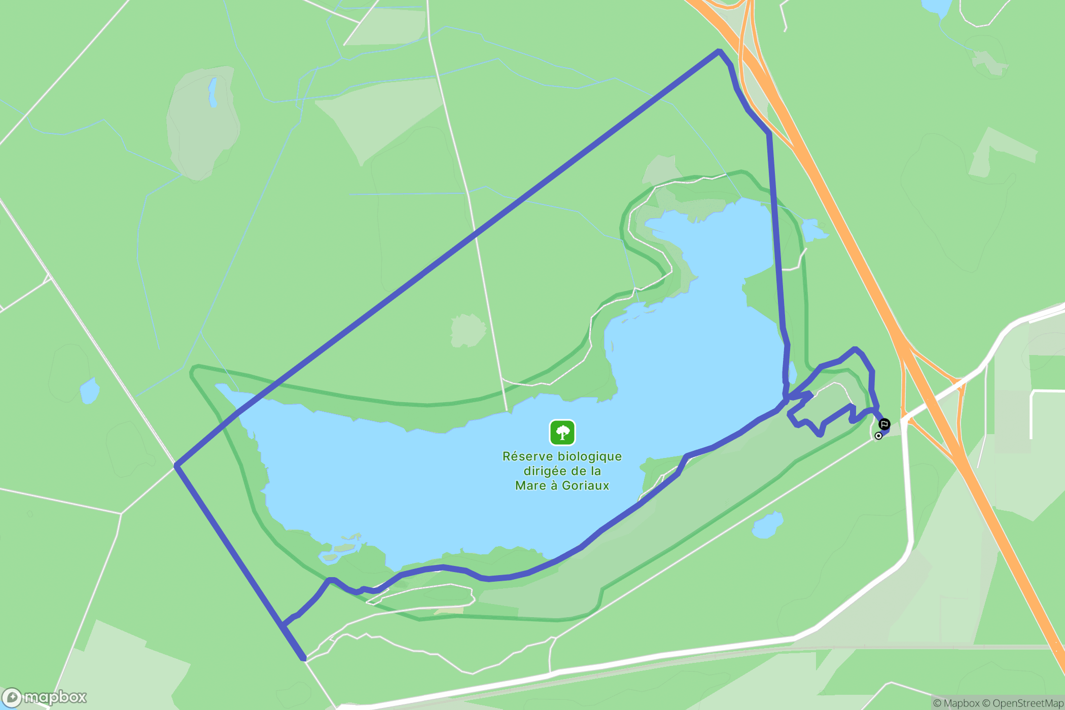 Valenciennes : carte du parcours de randonnée - France
