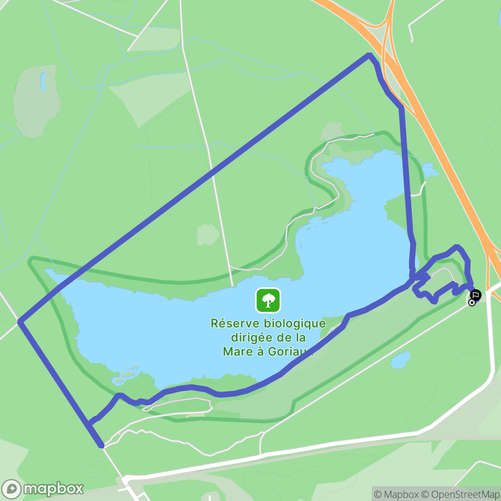 Valenciennes : carte du parcours de randonnée - France