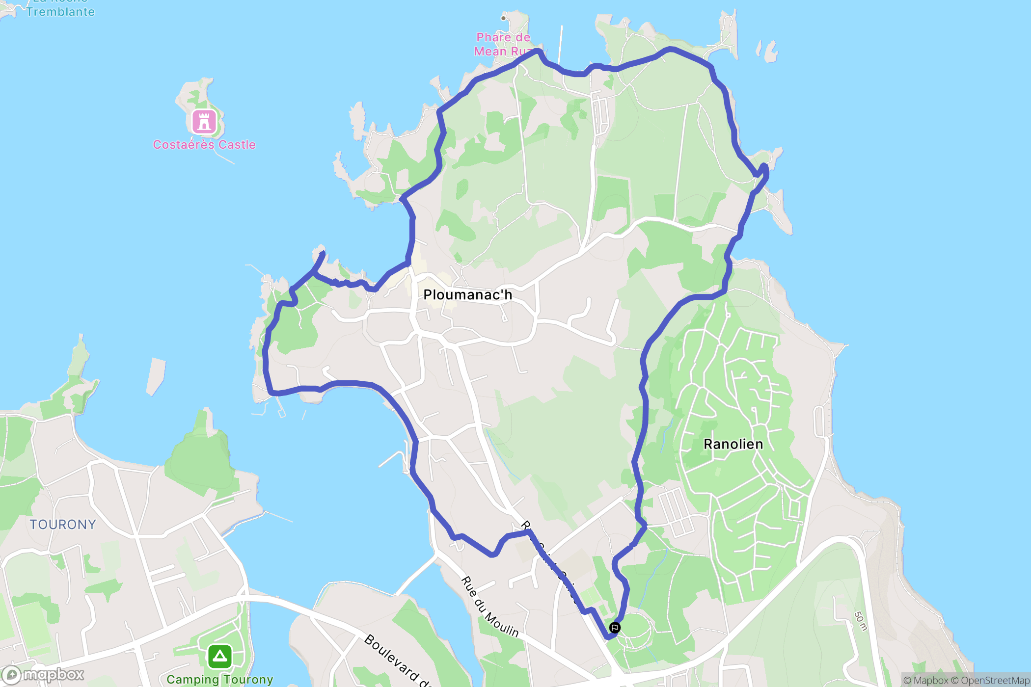 Ploumanac'h (Perros-Guirec): routekaart voor buitenactiviteiten - France