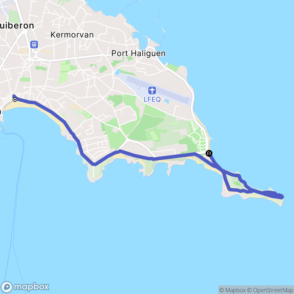 Roch Priol : carte du parcours de randonnée - France