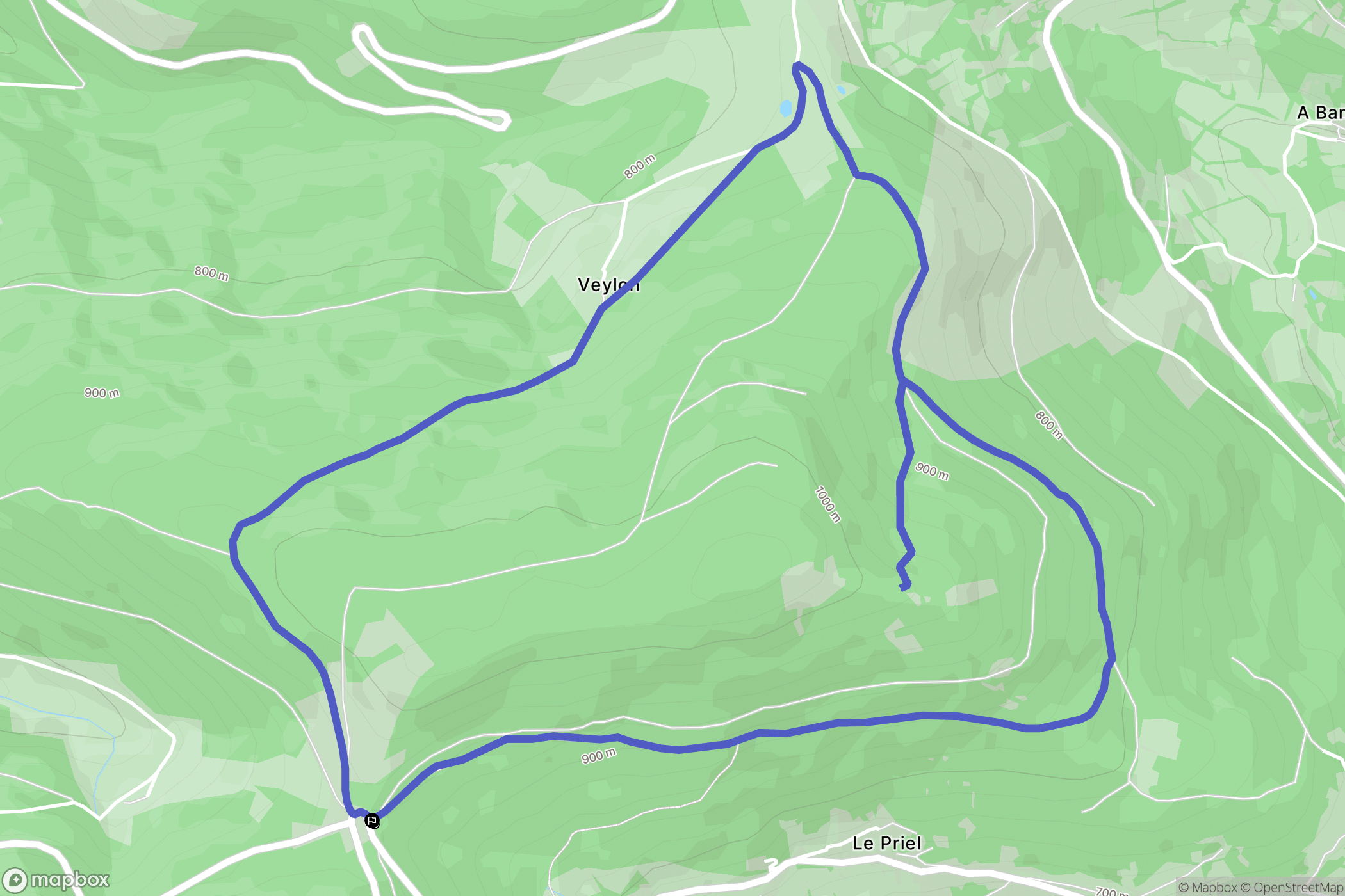 Pélussin: routekaart voor buitenactiviteiten - France