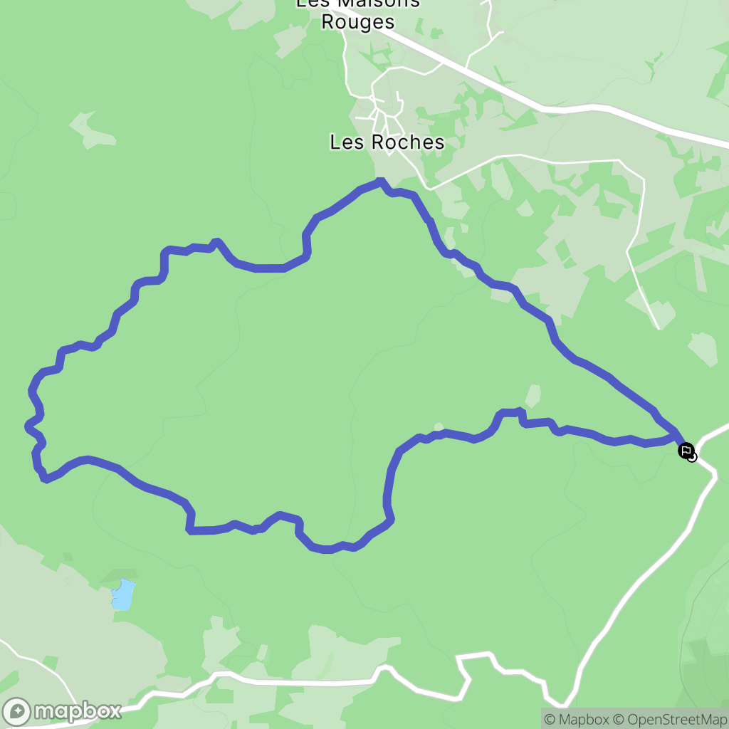 Saint-Ours-les-Roches : carte du parcours de randonnée - France