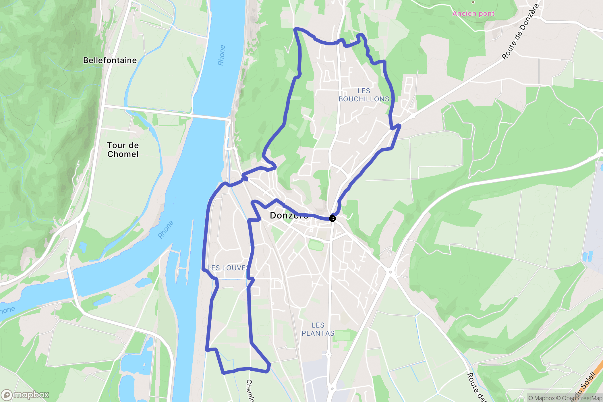 Donzère: routekaart voor buitenactiviteiten - France