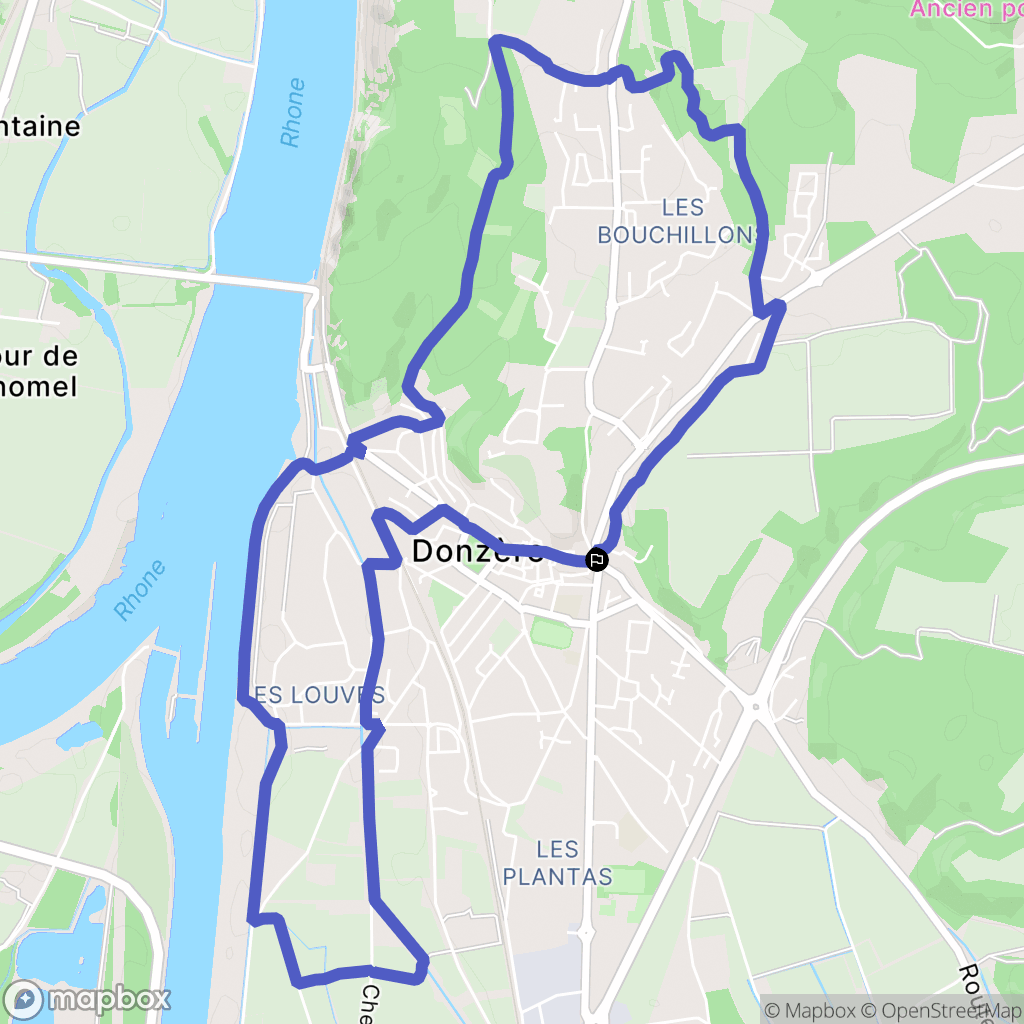 Donzère: routekaart voor buitenactiviteiten - France