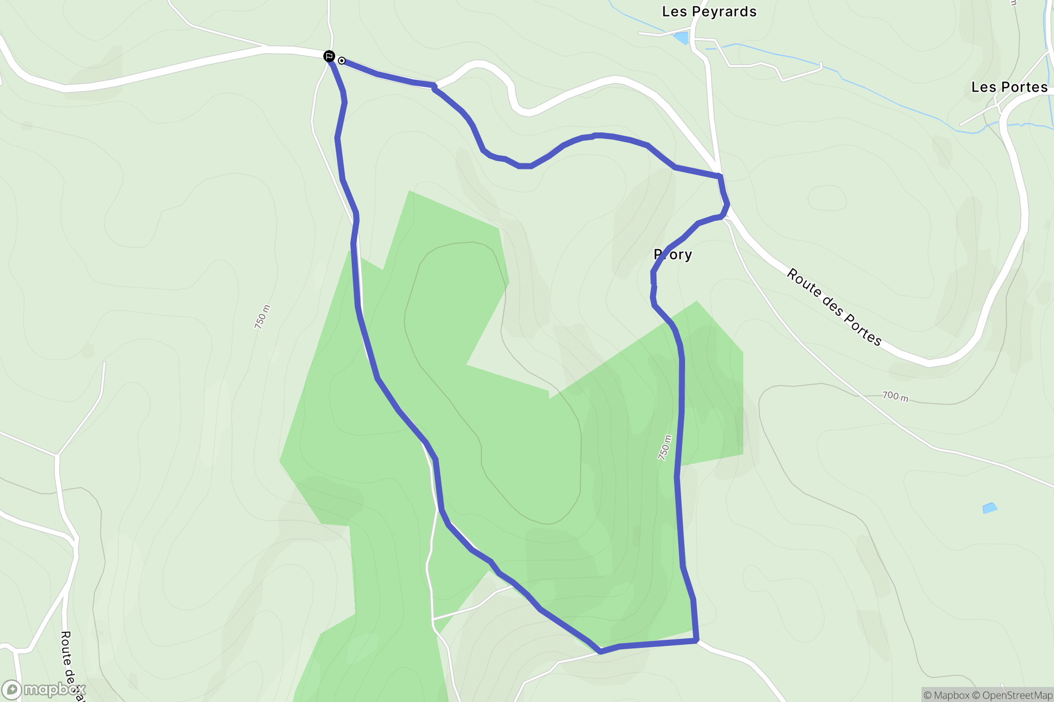 Saint-Just-en-Chevalet: routekaart voor buitenactiviteiten - France