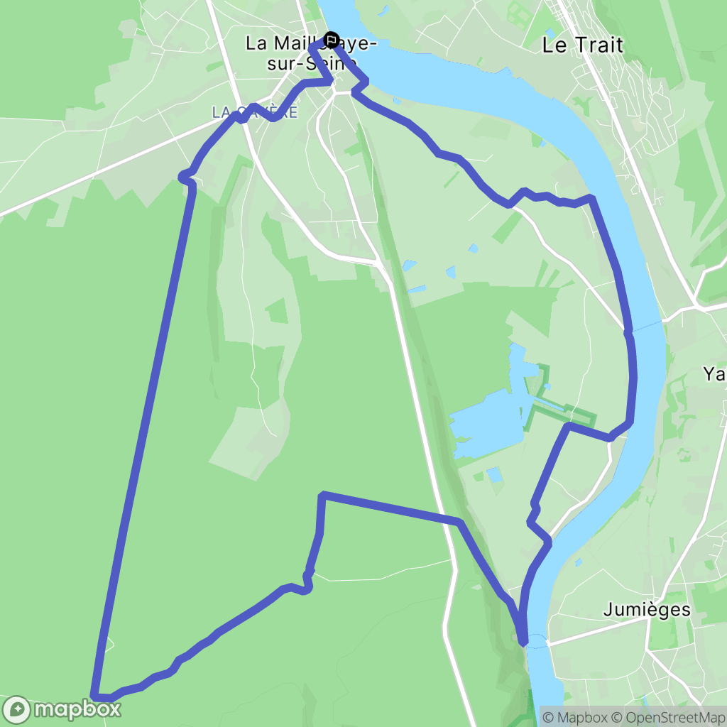 La Mailleraye-sur-Seine: routekaart voor buitenactiviteiten - France
