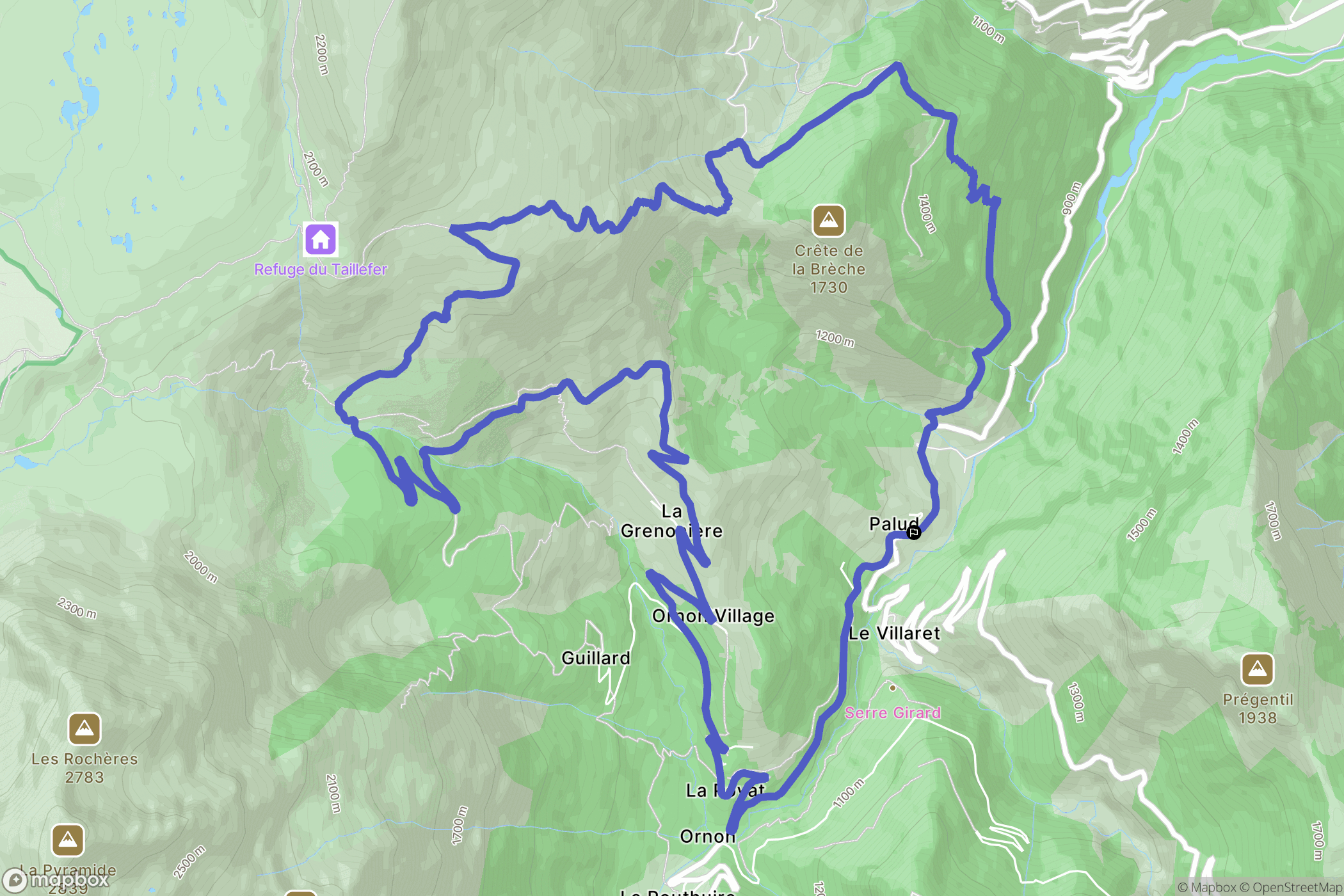 Palud, Ornon: routekaart voor buitenactiviteiten - France