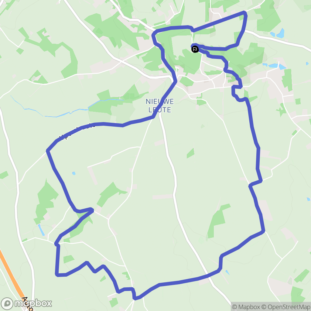 Mont des Cats, Berthen : carte du parcours de randonnée - France