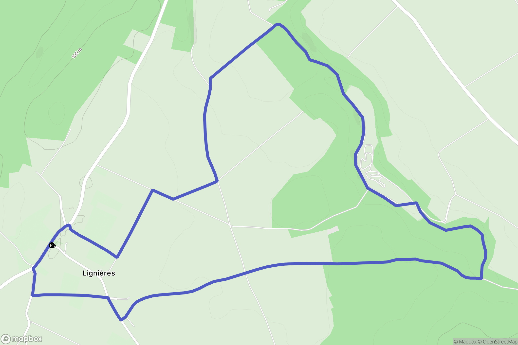 Lignières: routekaart voor buitenactiviteiten - France