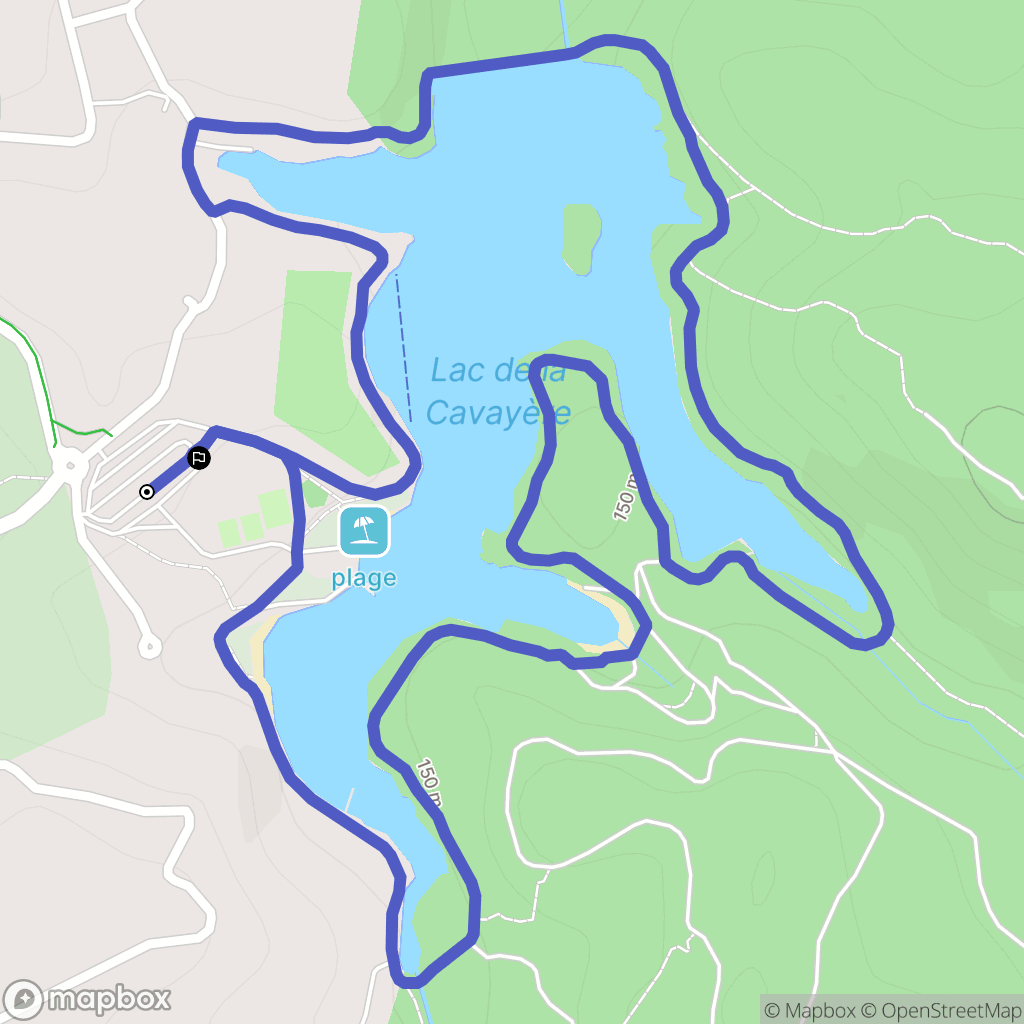 La Cavayère: routekaart voor buitenactiviteiten - France