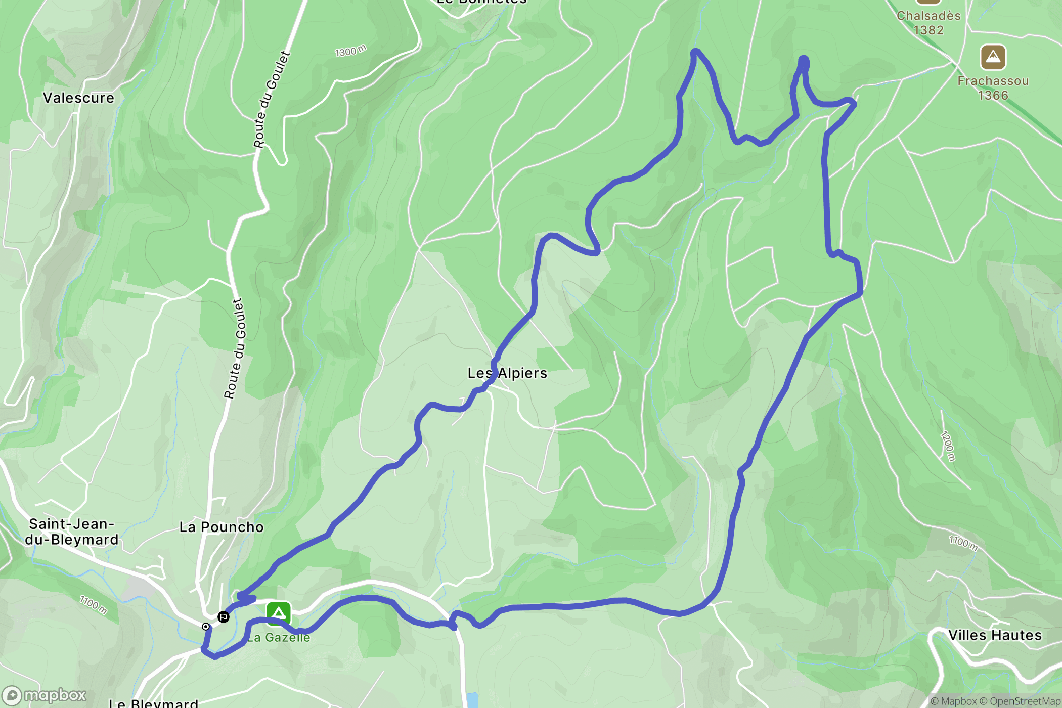 Cubières: routekaart voor buitenactiviteiten - France