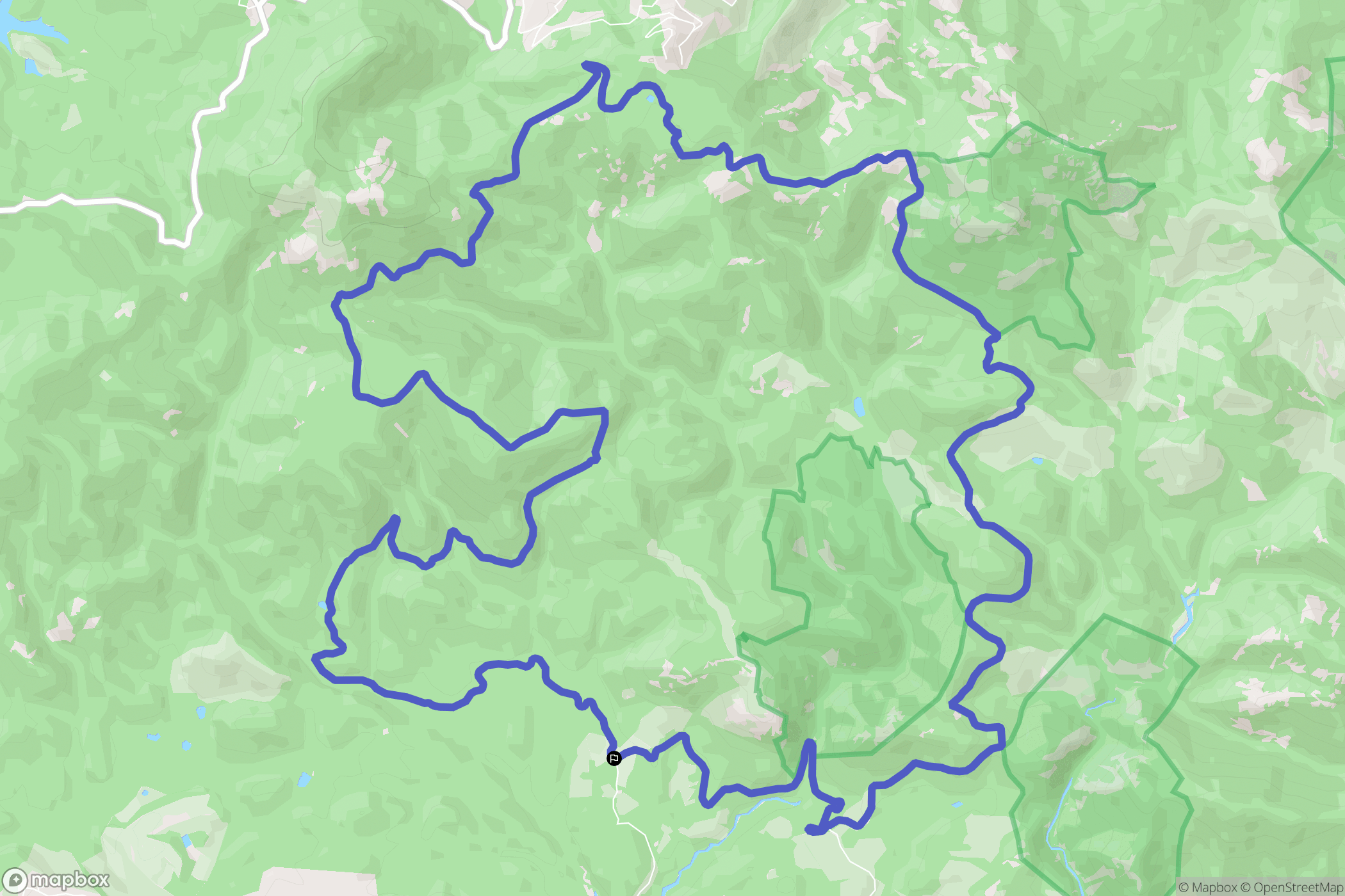 Fréjus : carte du parcours de randonnée - France