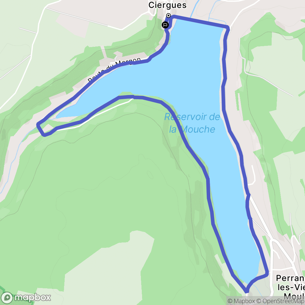 Saint-Ciergues : carte du parcours de randonnée - France