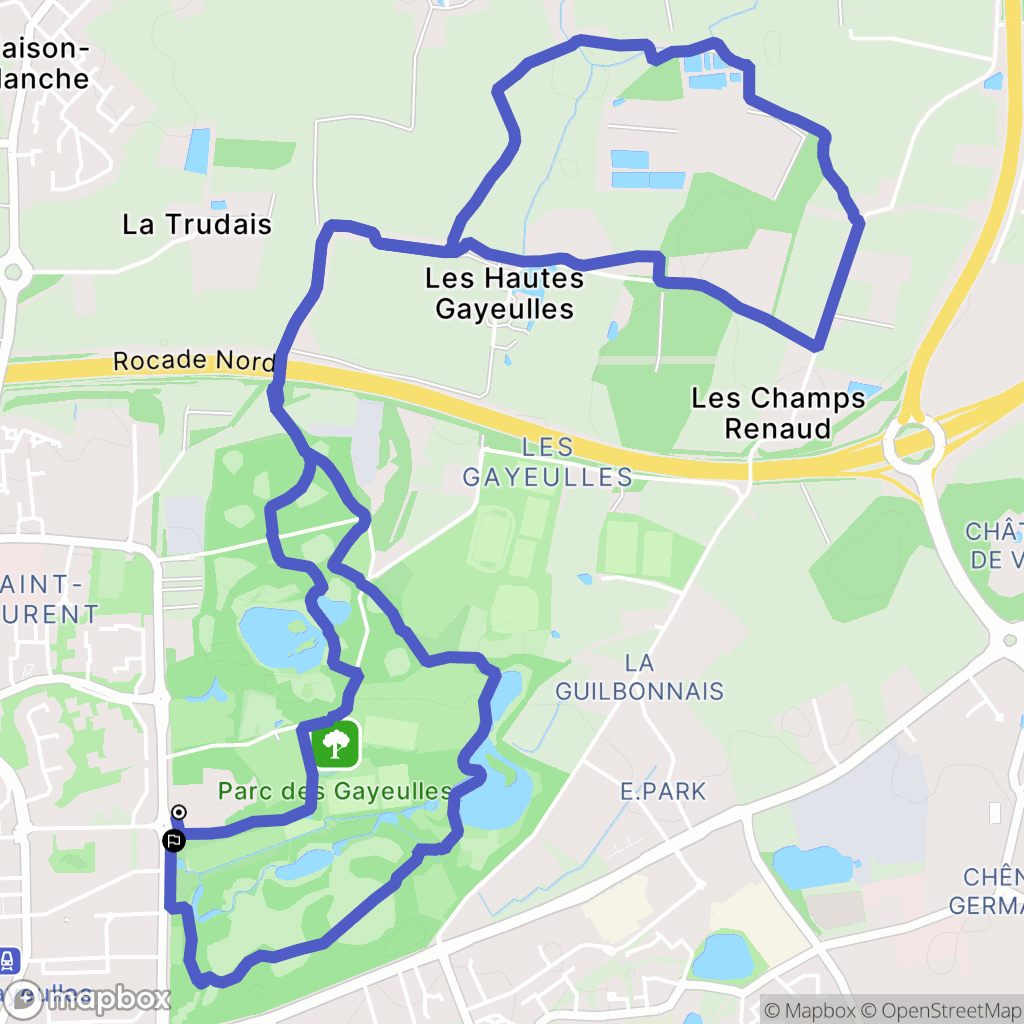 Les Gayeulles, Rennes: routekaart voor buitenactiviteiten - France