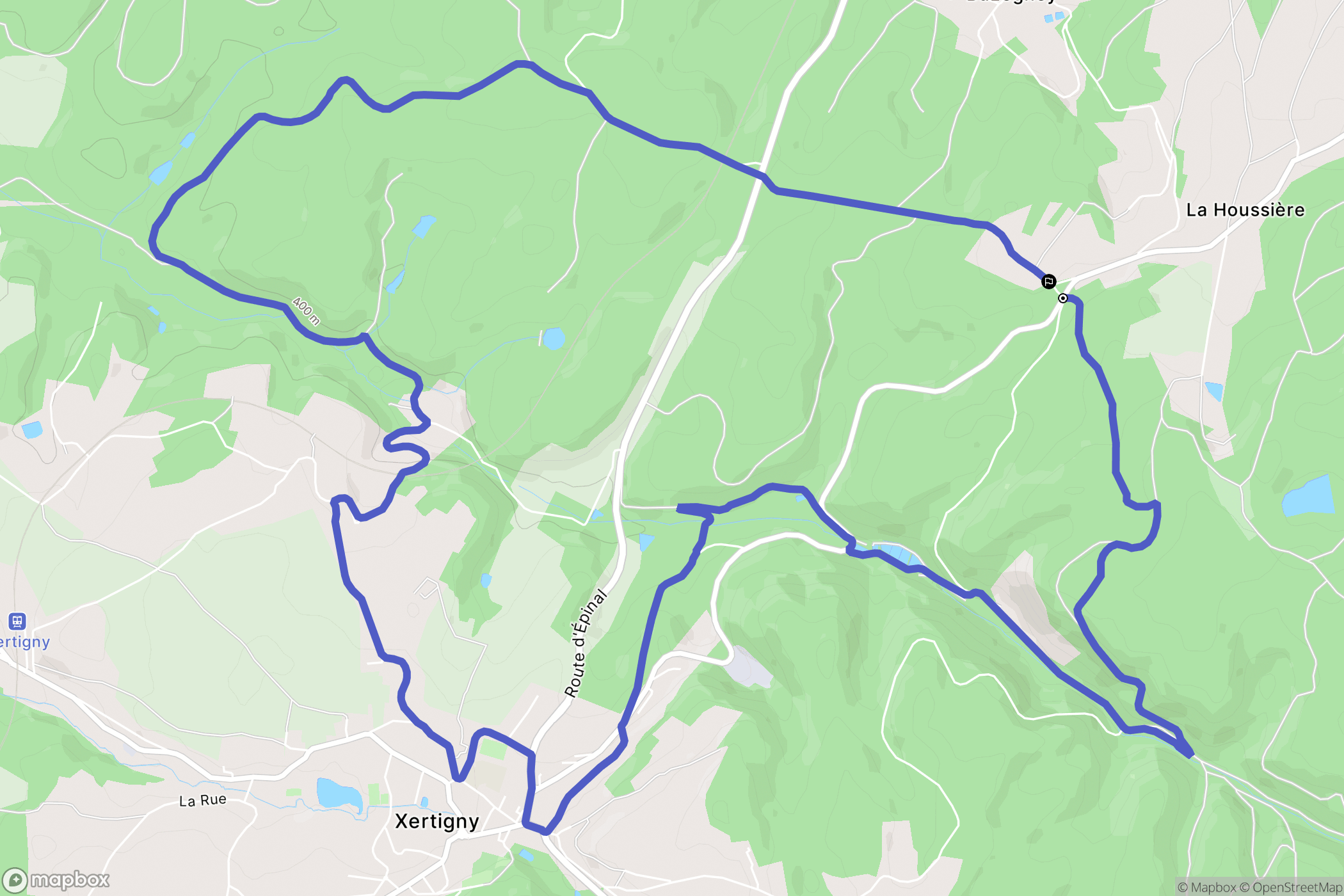 Chalet des Eaux et Forêts, Hadol: routekaart voor buitenactiviteiten - France
