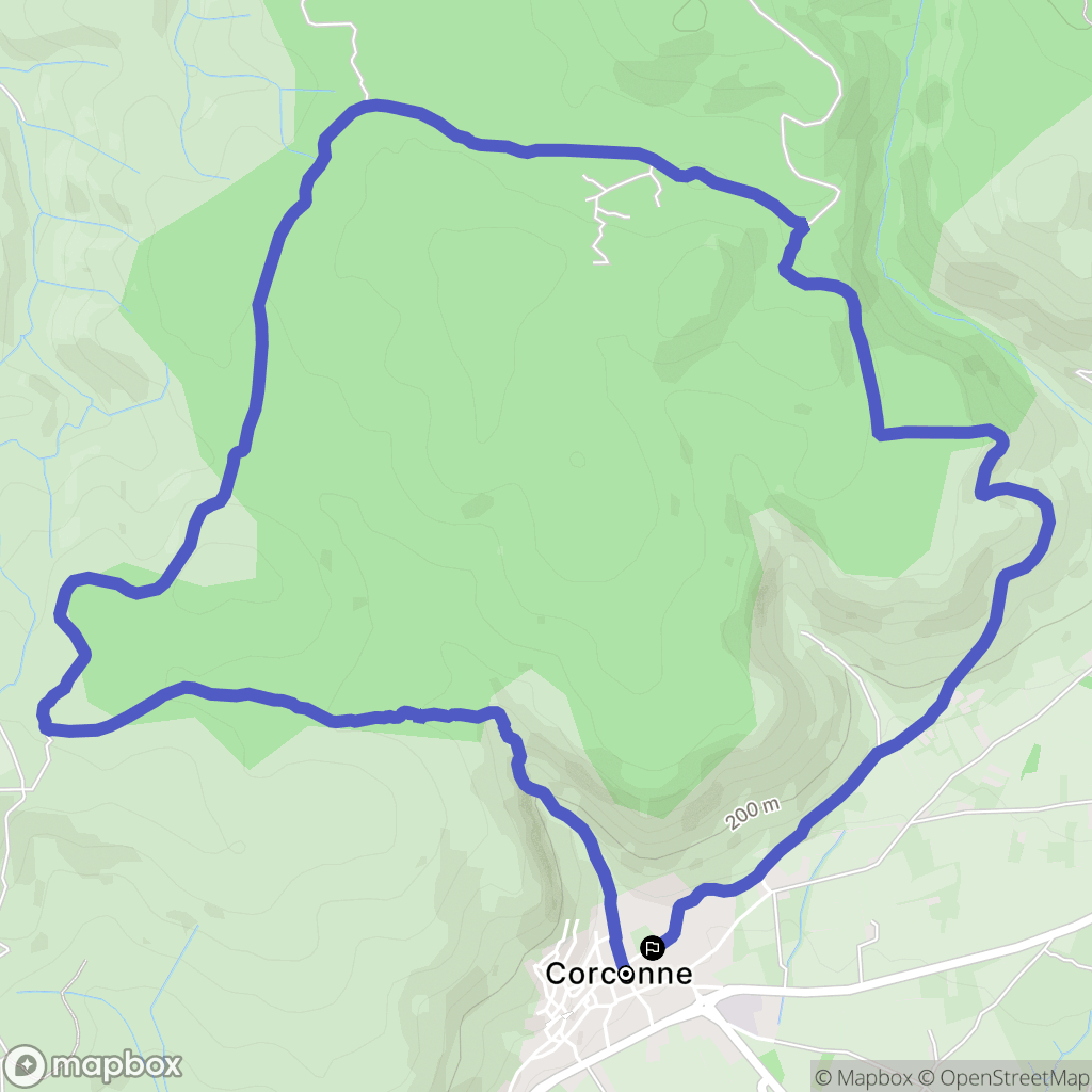 Brouzet-lès-Quissac : carte du parcours de randonnée - France