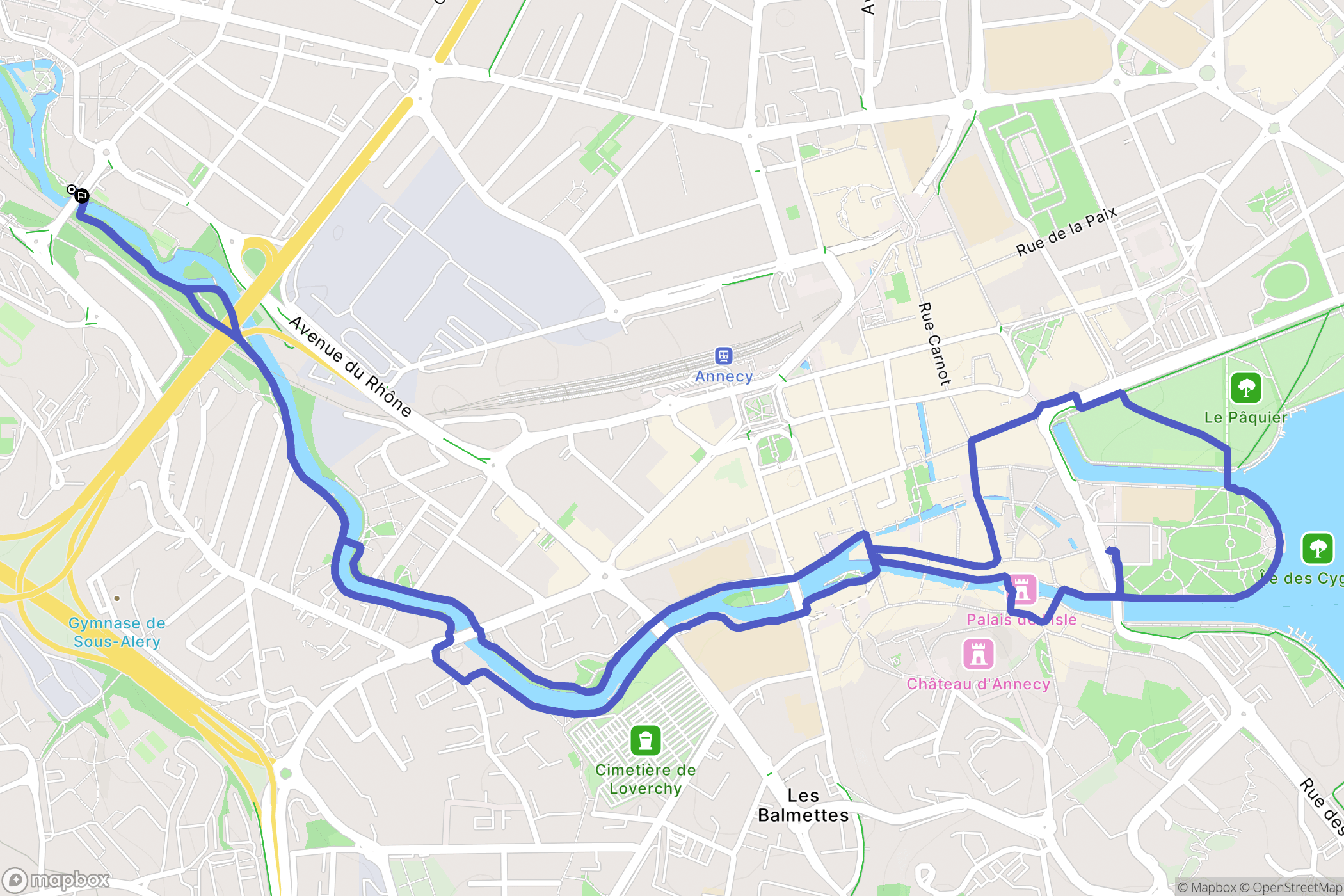 Annecy: routekaart voor buitenactiviteiten - France