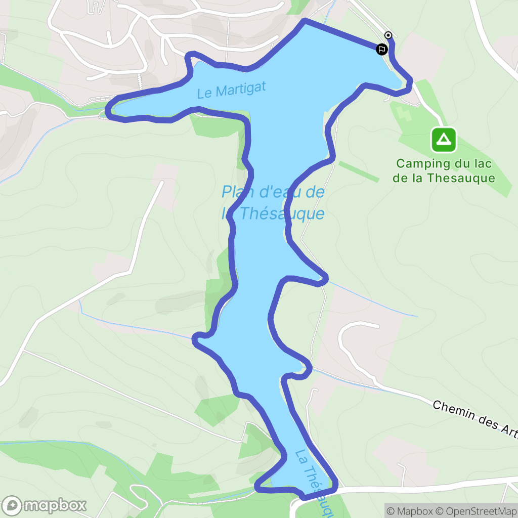 Nailloux : carte du parcours de randonnée - France