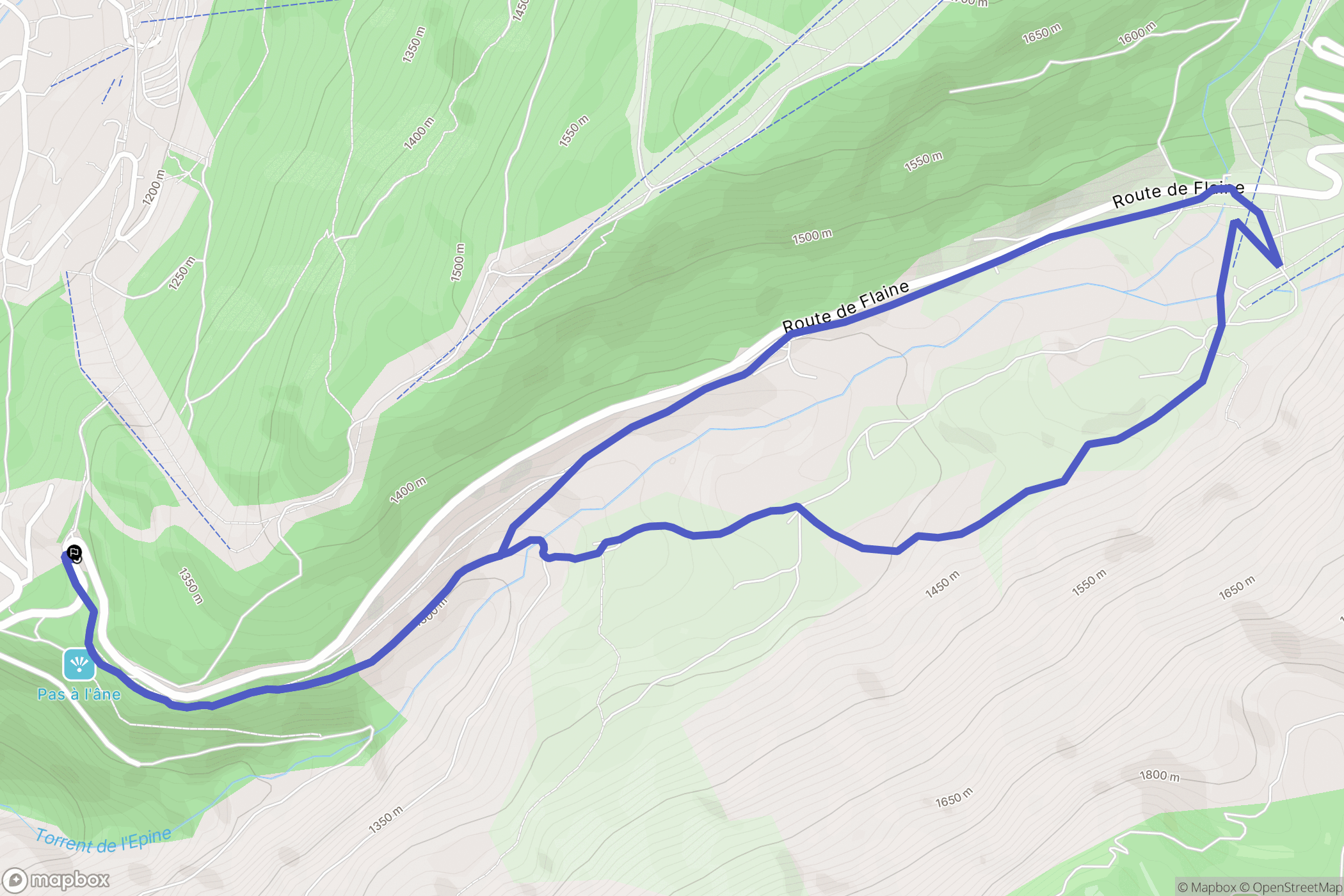 Les Carroz: routekaart voor buitenactiviteiten - France