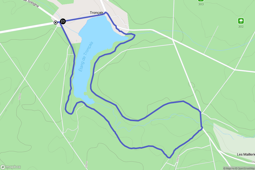 Tronçais, Saint-Bonnet-Tronçais: routekaart voor buitenactiviteiten - France