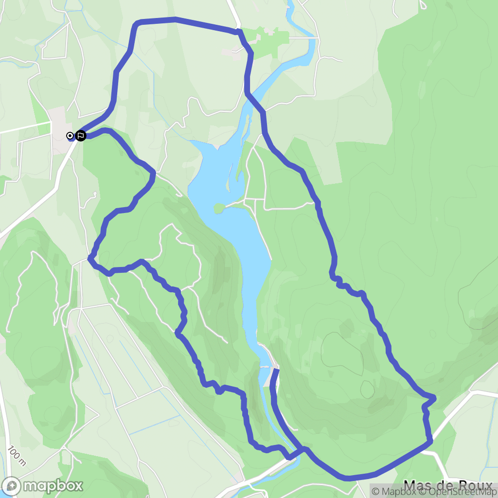 Quissac : carte du parcours de randonnée - France
