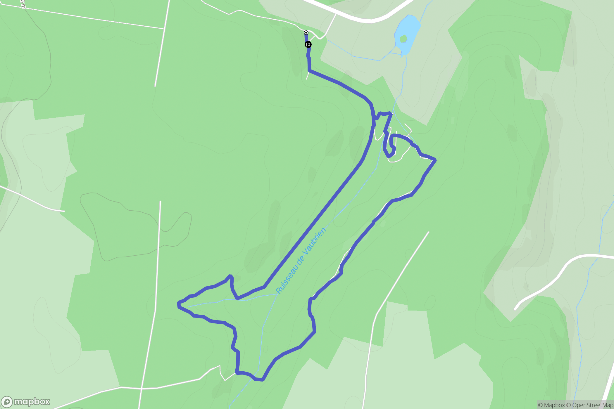 Rolampont : carte du parcours de randonnée - France