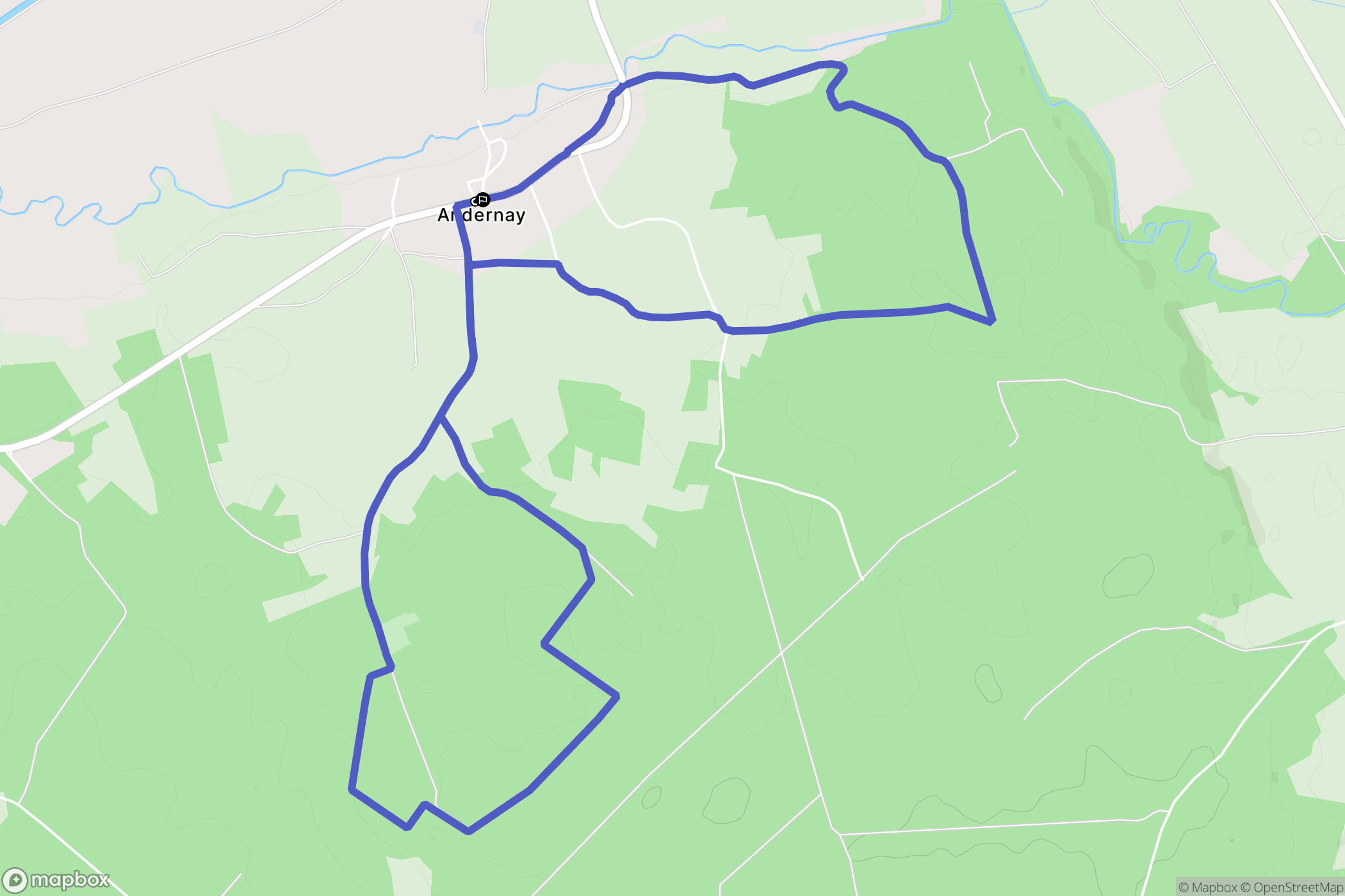 Andernay: routekaart voor buitenactiviteiten - France