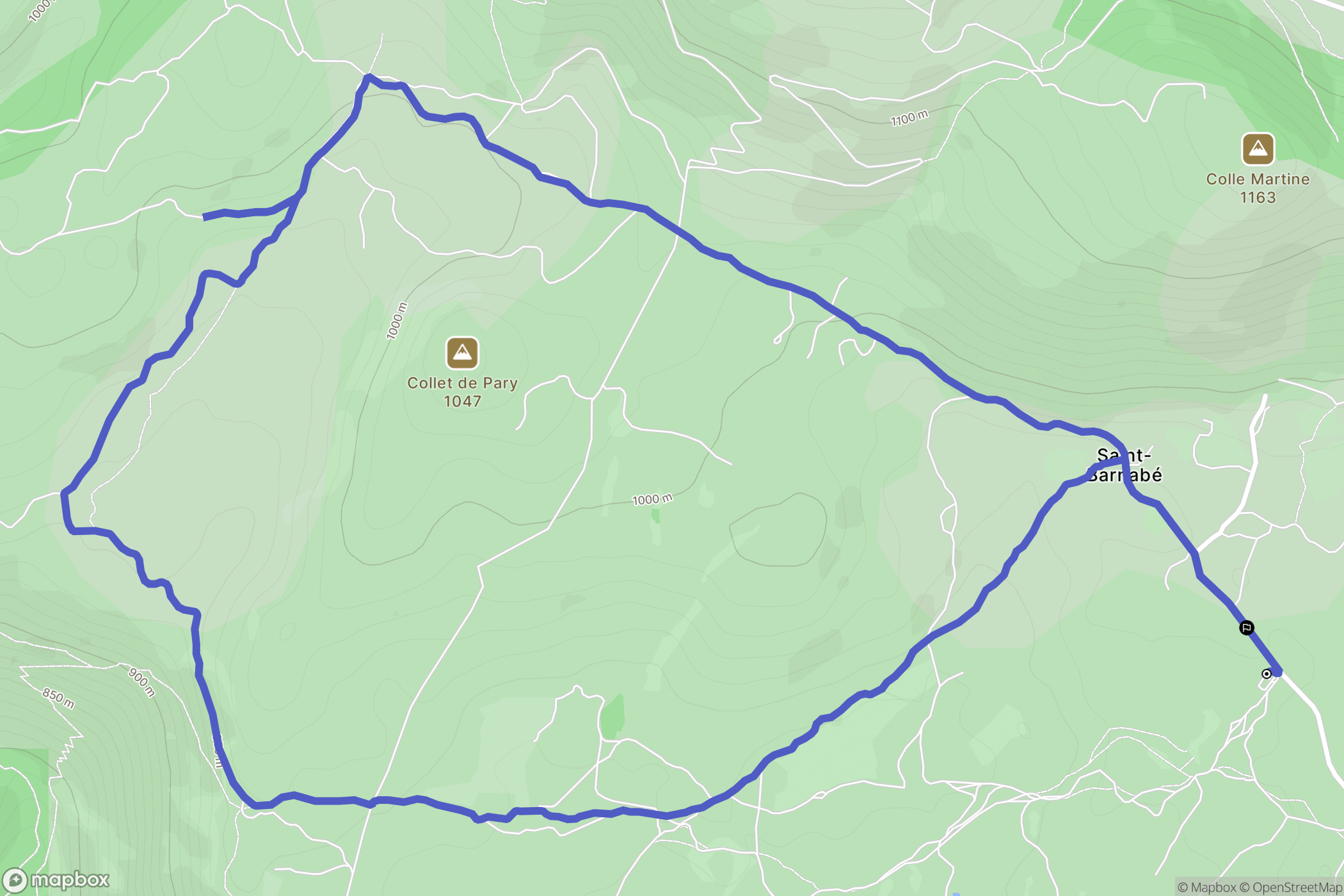 Saint-Barnabé, Courmes: routekaart voor buitenactiviteiten - France