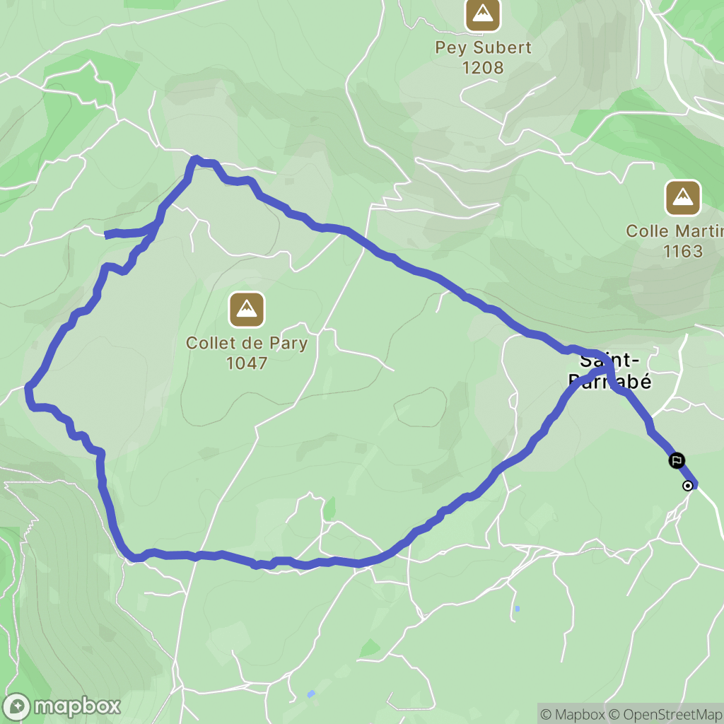 Saint-Barnabé, Courmes: routekaart voor buitenactiviteiten - France