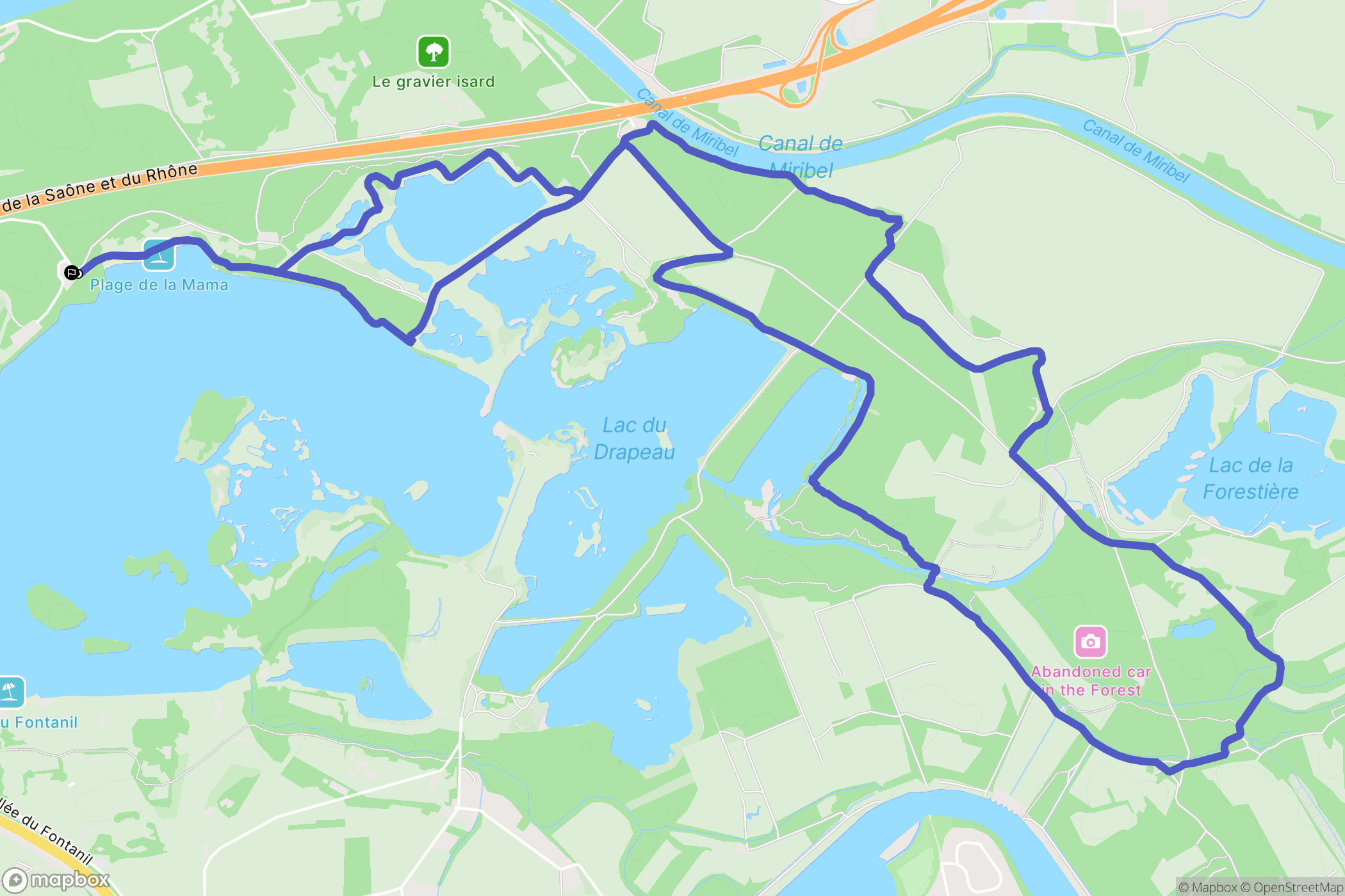 Saint-Maurice-de-Beynost: routekaart voor buitenactiviteiten - France
