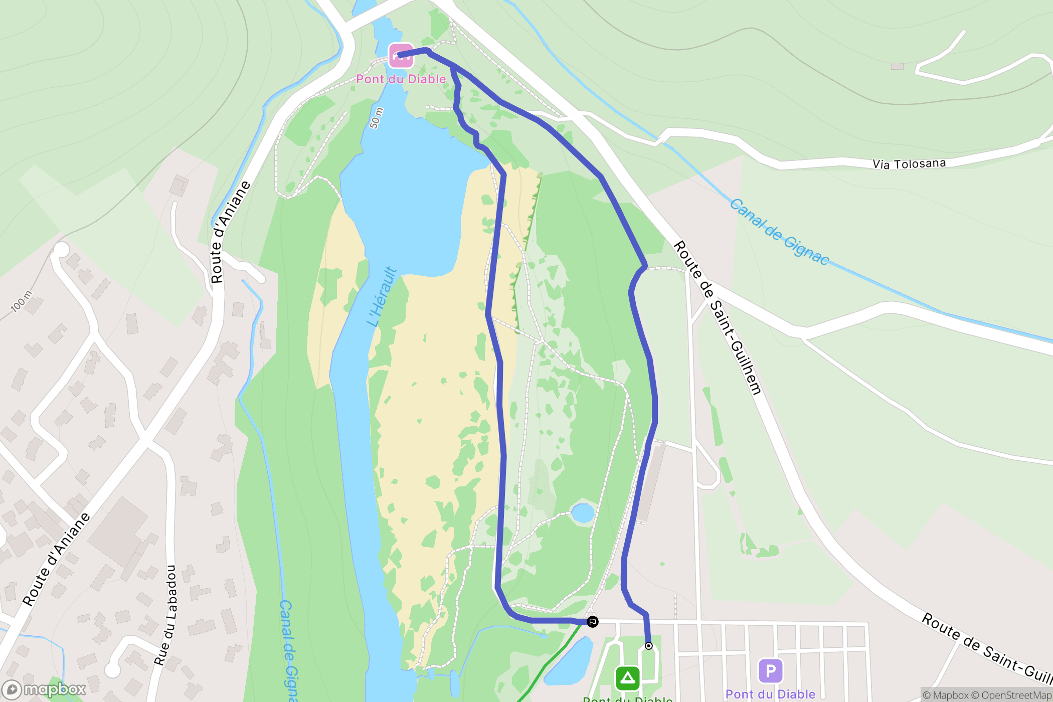 Saint-Jean-de-Fos: routekaart voor buitenactiviteiten - France
