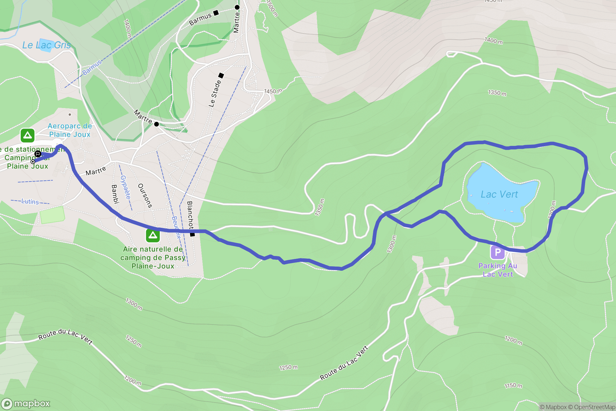 Passy-Plaine-Joux: routekaart voor buitenactiviteiten - France