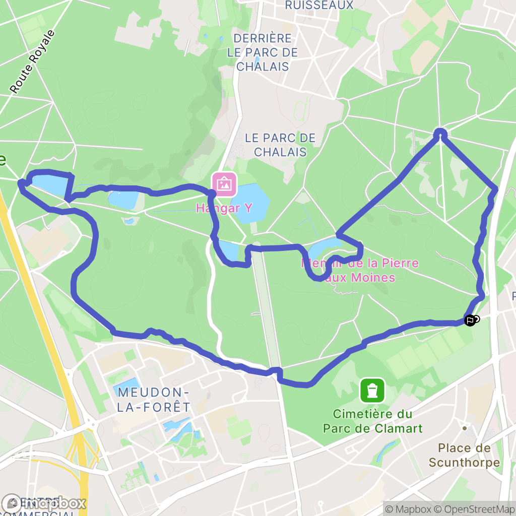 Meudon-la-Forêt, Meudon: routekaart voor buitenactiviteiten - France