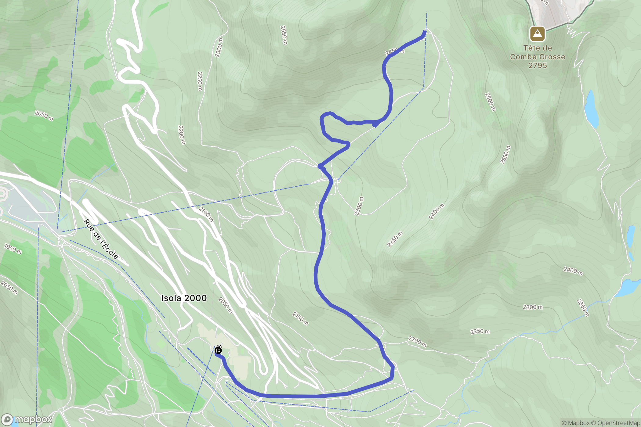 Isola 2000: routekaart voor buitenactiviteiten - France