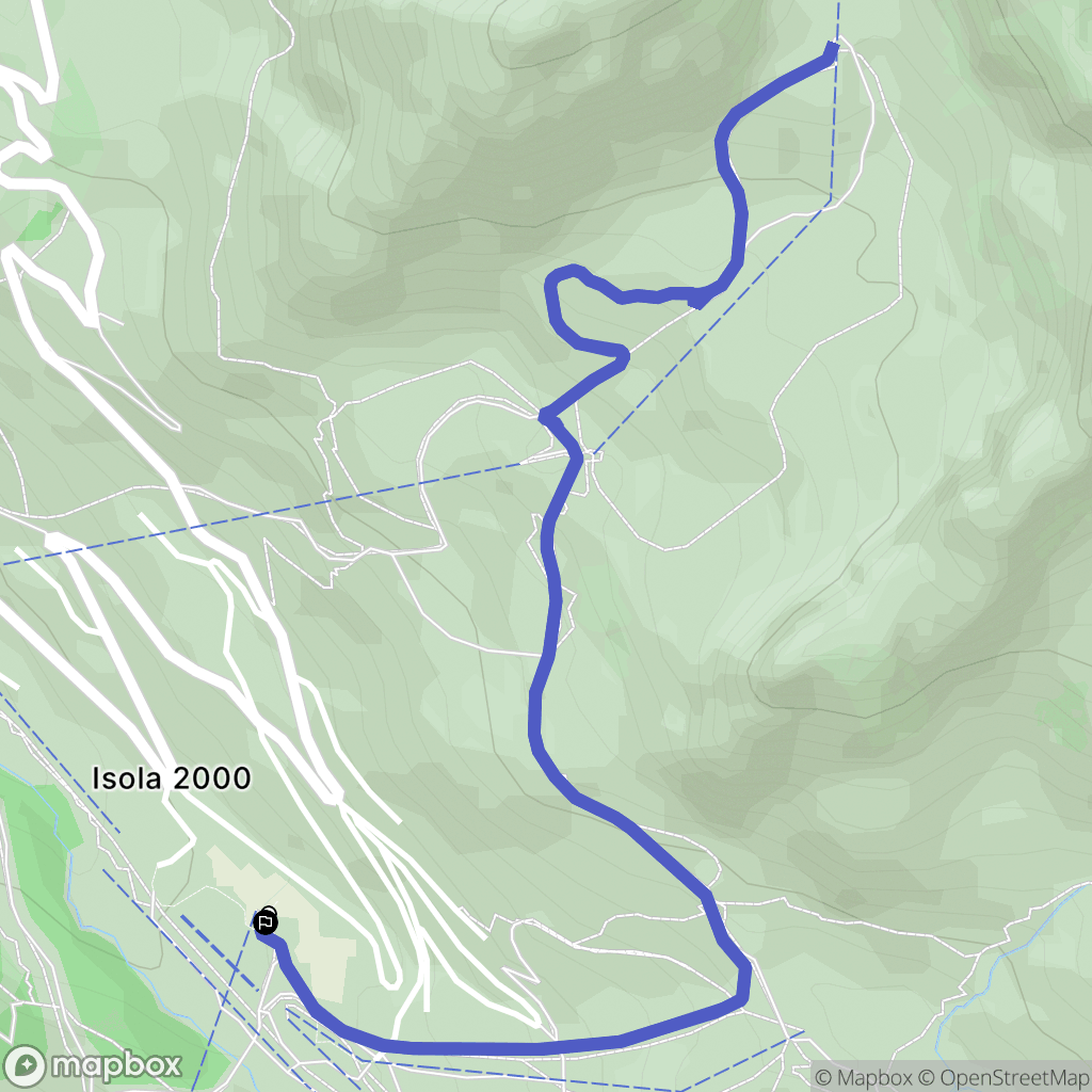 Isola 2000: routekaart voor buitenactiviteiten - France