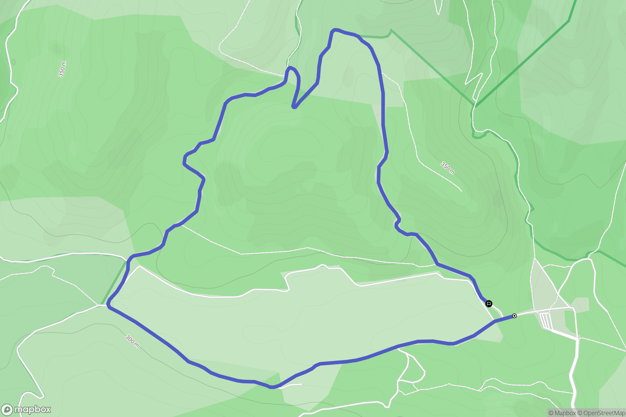 Mérindol : carte du parcours de randonnée - France
