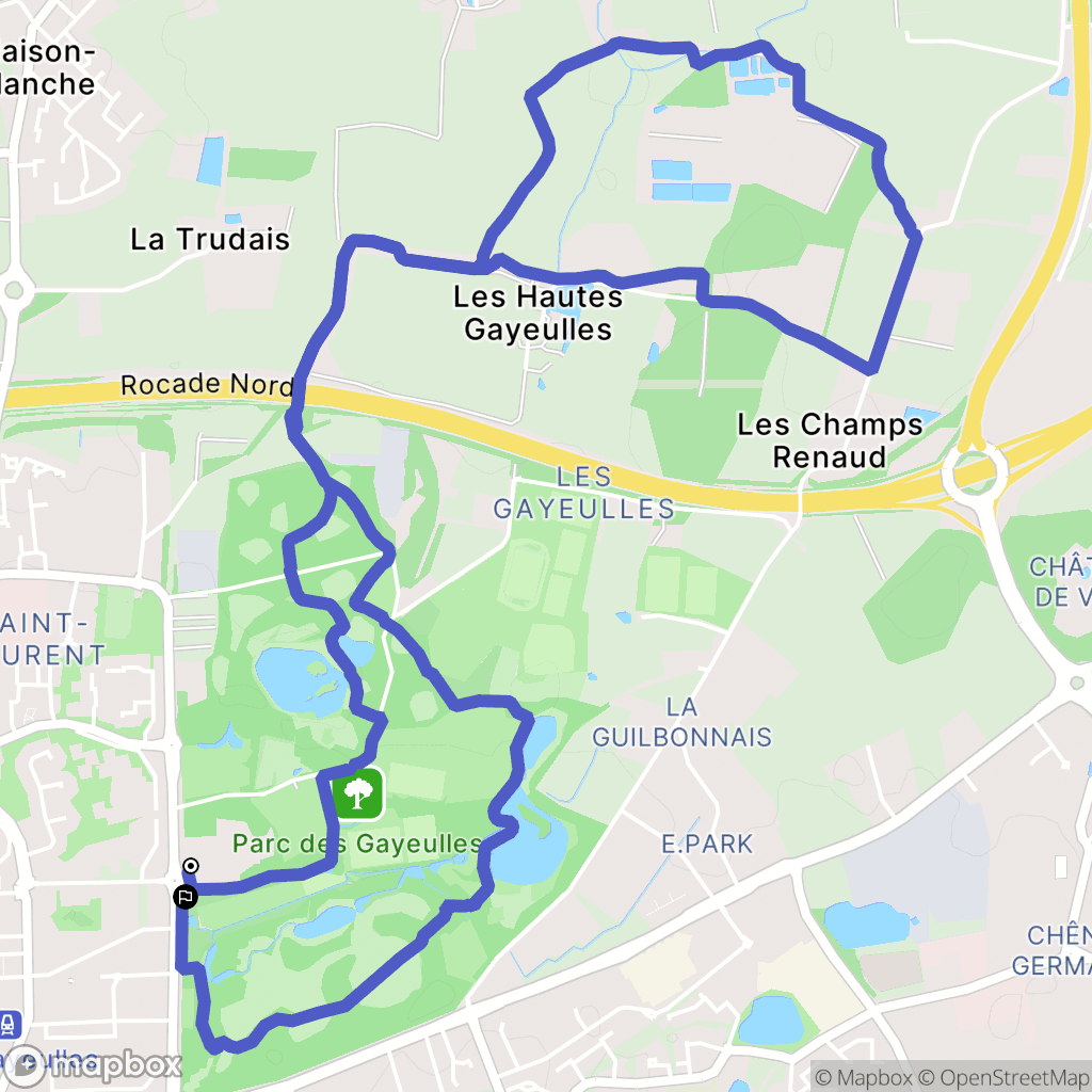 Les Gayeulles, Rennes: routekaart voor buitenactiviteiten - France