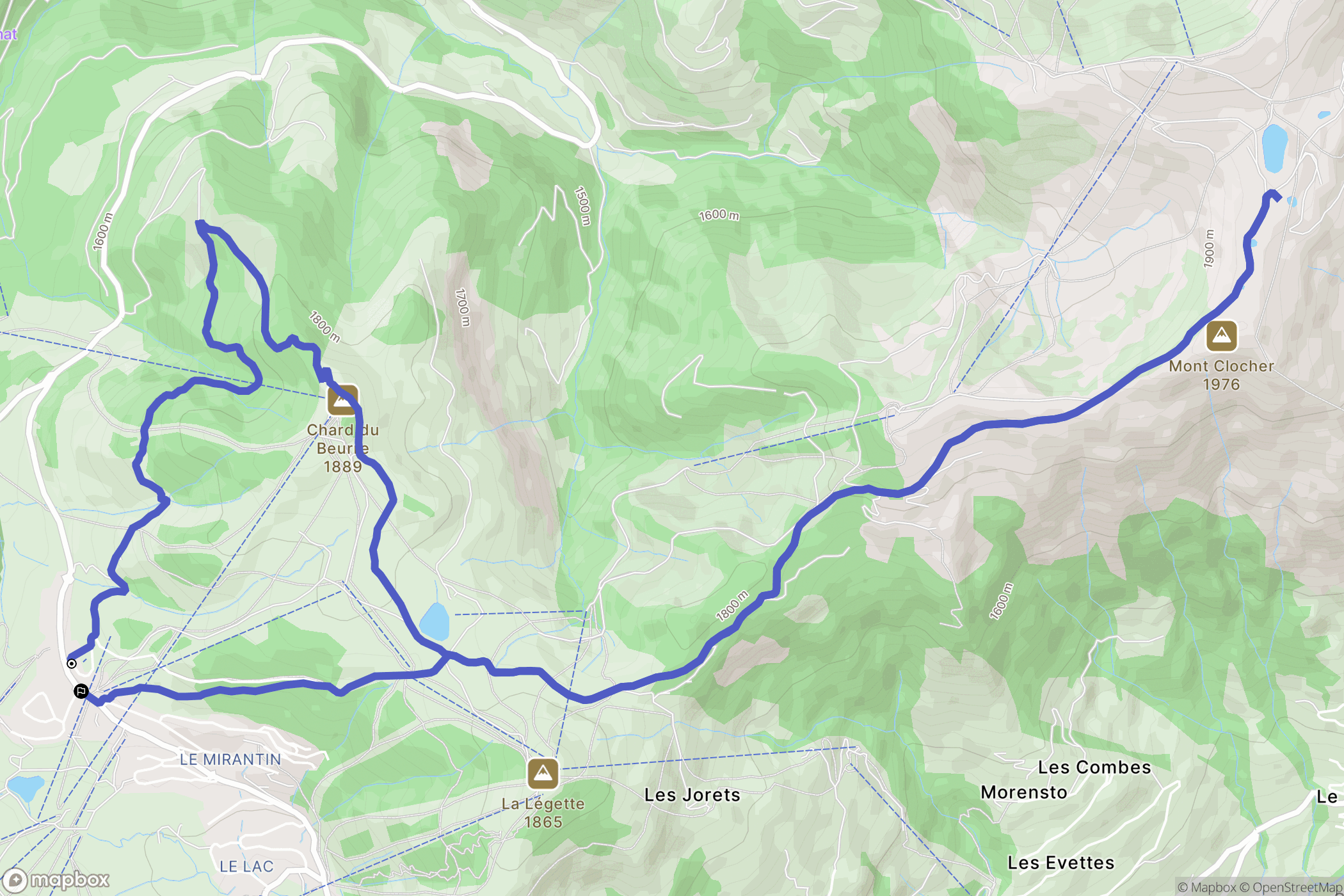 Les Saisies: routekaart voor buitenactiviteiten - France