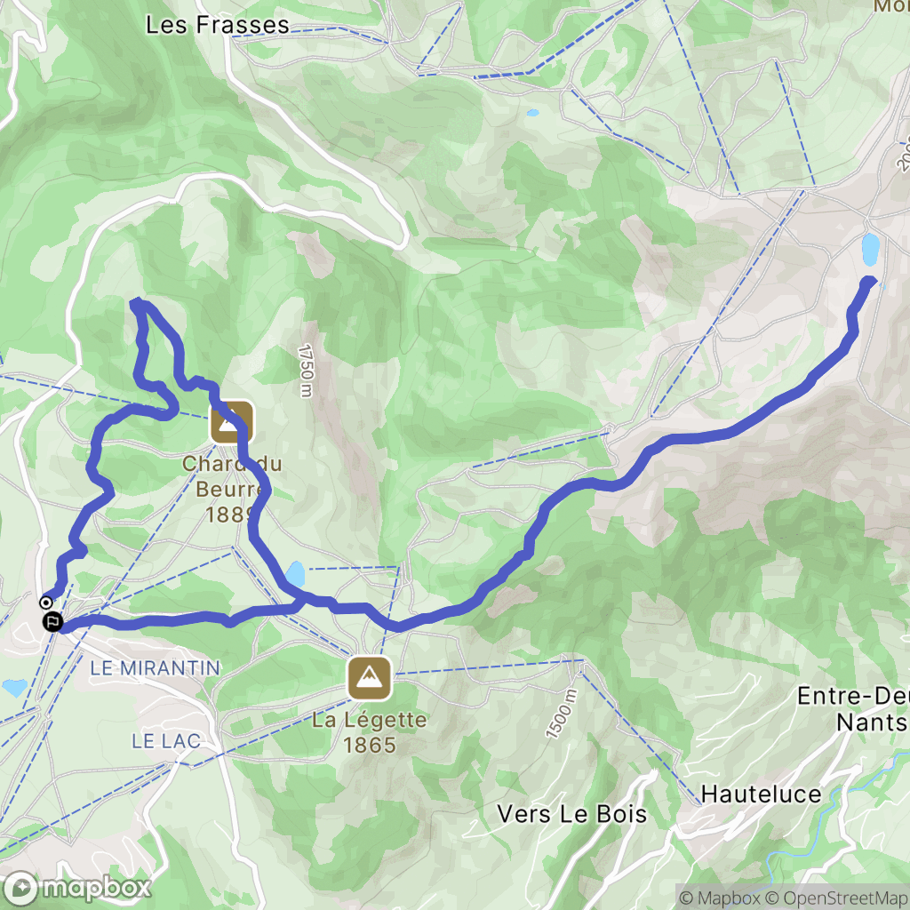 Les Saisies: routekaart voor buitenactiviteiten - France