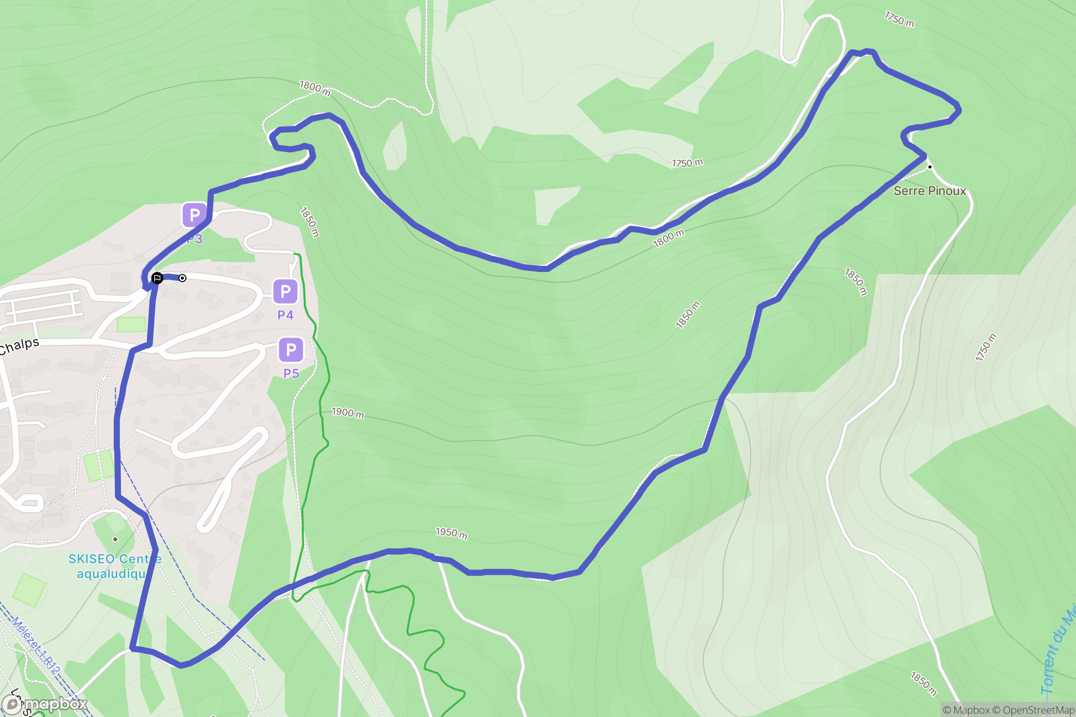 Risoul 1850: routekaart voor buitenactiviteiten - France