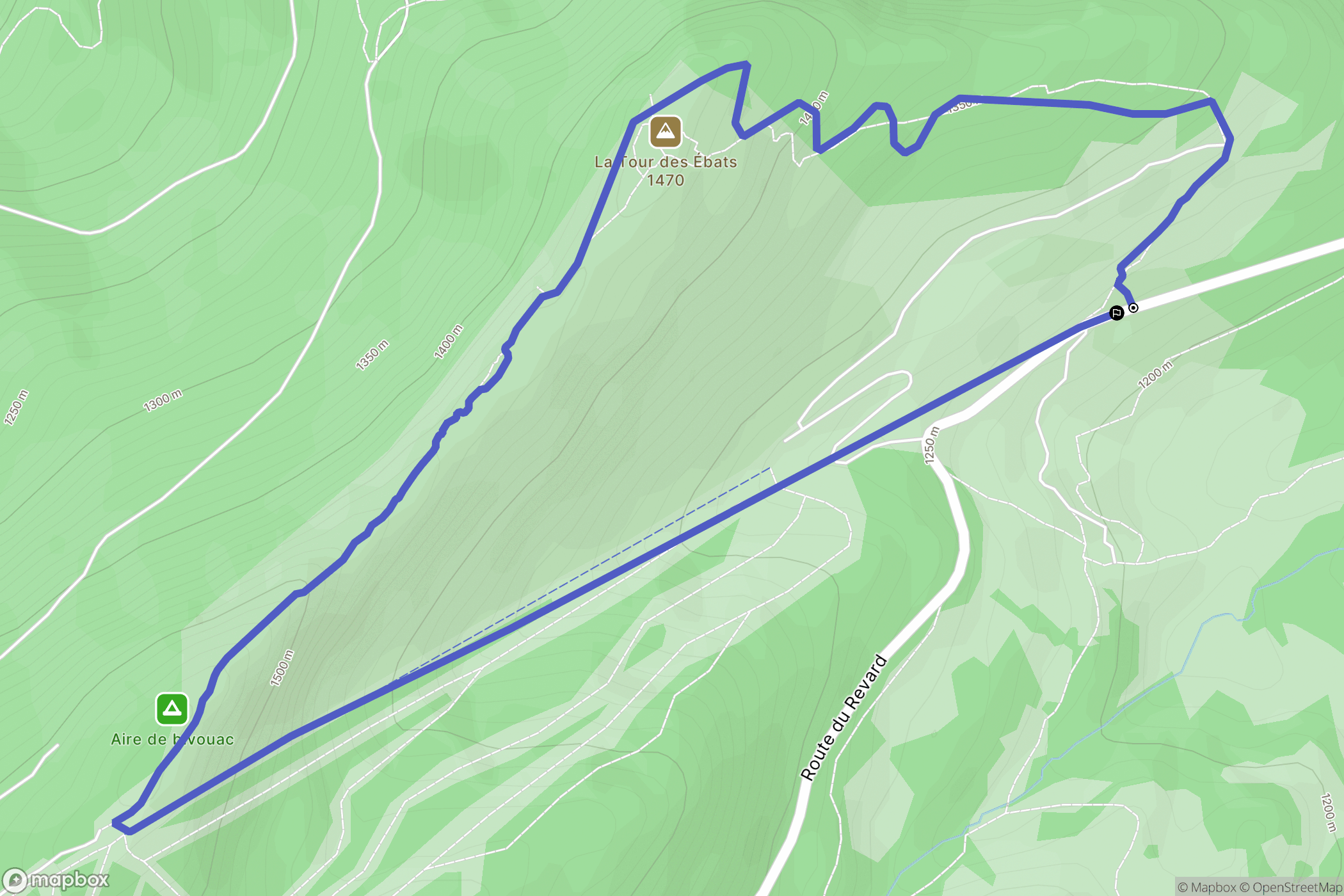 Les Déserts (Le Revard): routekaart voor buitenactiviteiten - France