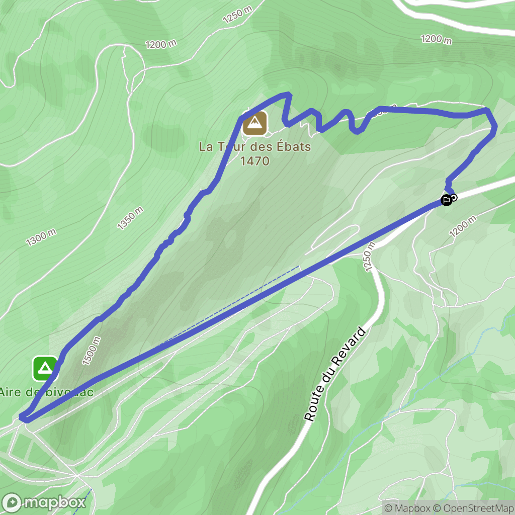 Les Déserts (Le Revard): routekaart voor buitenactiviteiten - France