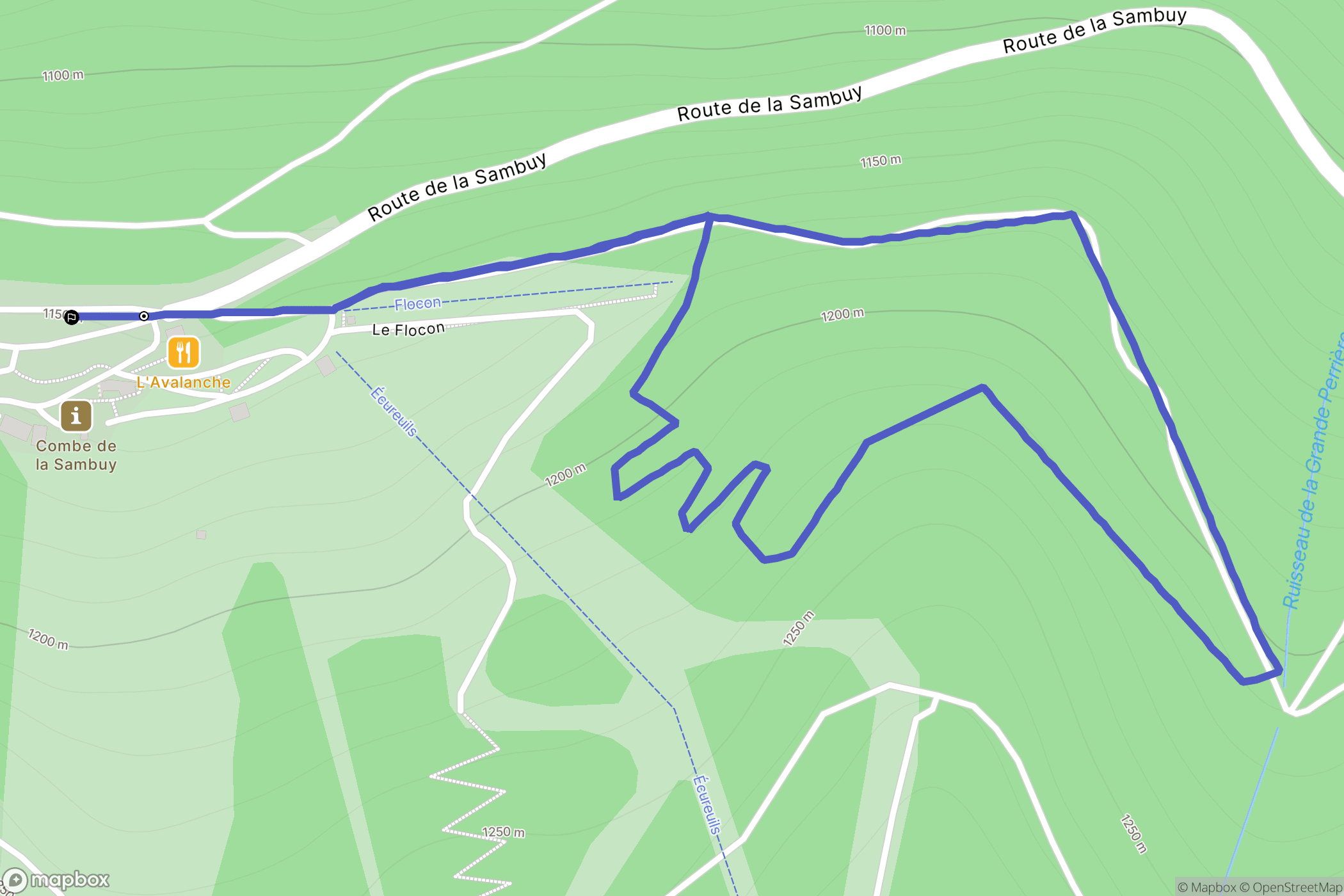 Nant Sec, Seythenex: routekaart voor buitenactiviteiten - France