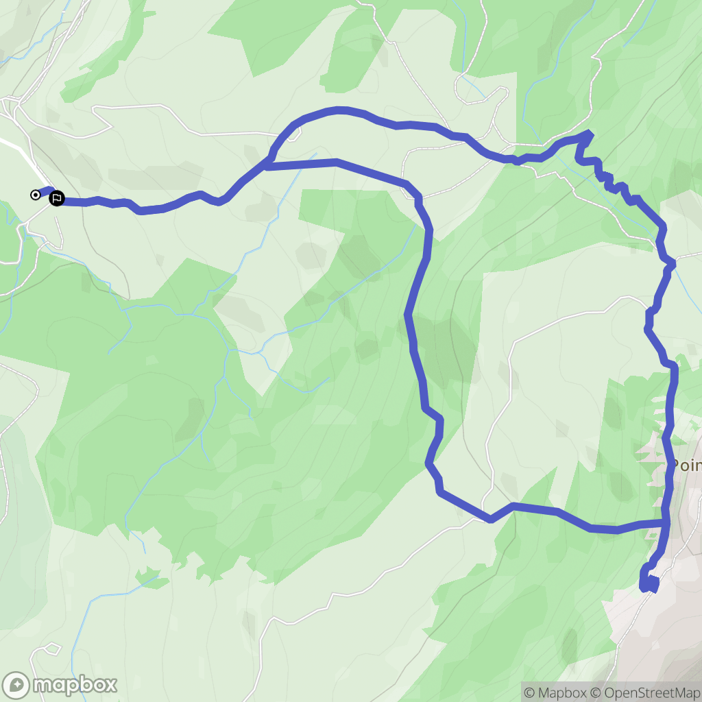 Le Petit-Bornand-les-Glières : carte du parcours de randonnée - France