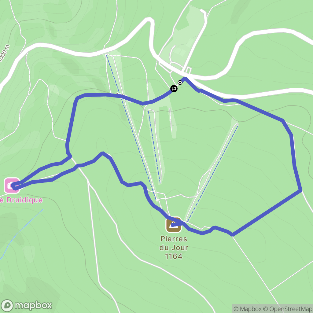 La-Loge-des-Gardes : carte du parcours de randonnée - France