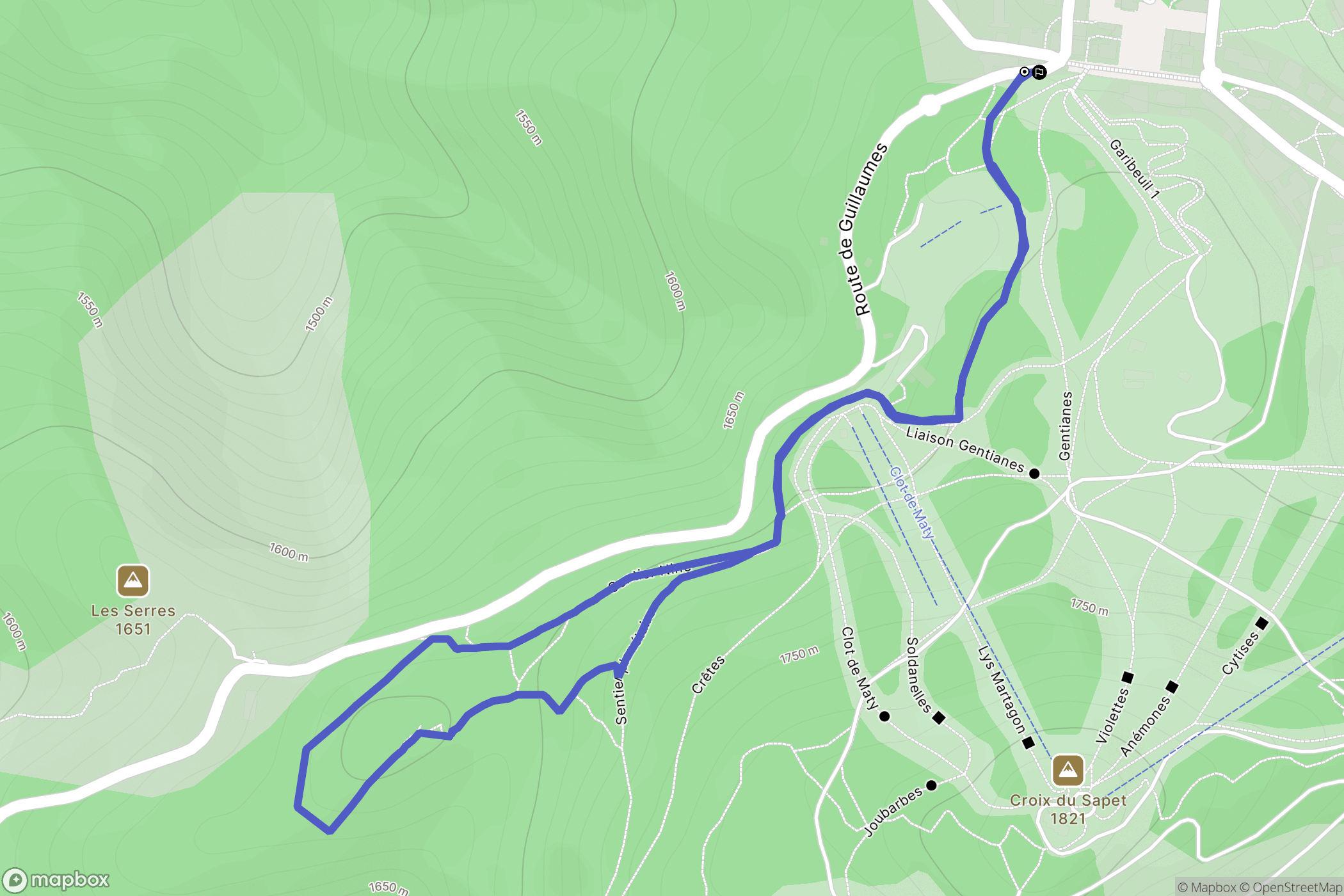 Valberg: routekaart voor buitenactiviteiten - France