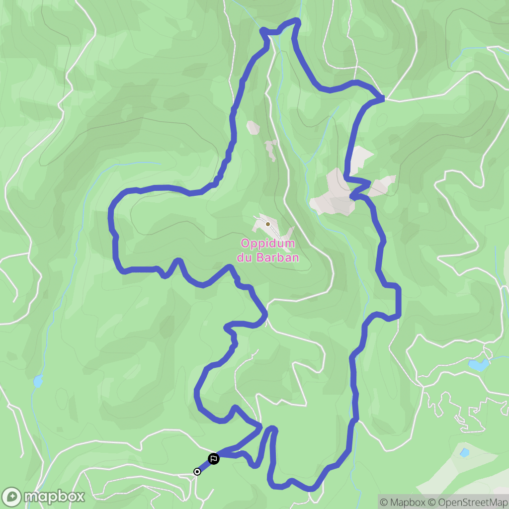 Saint-Raphaël : carte du parcours de randonnée - France