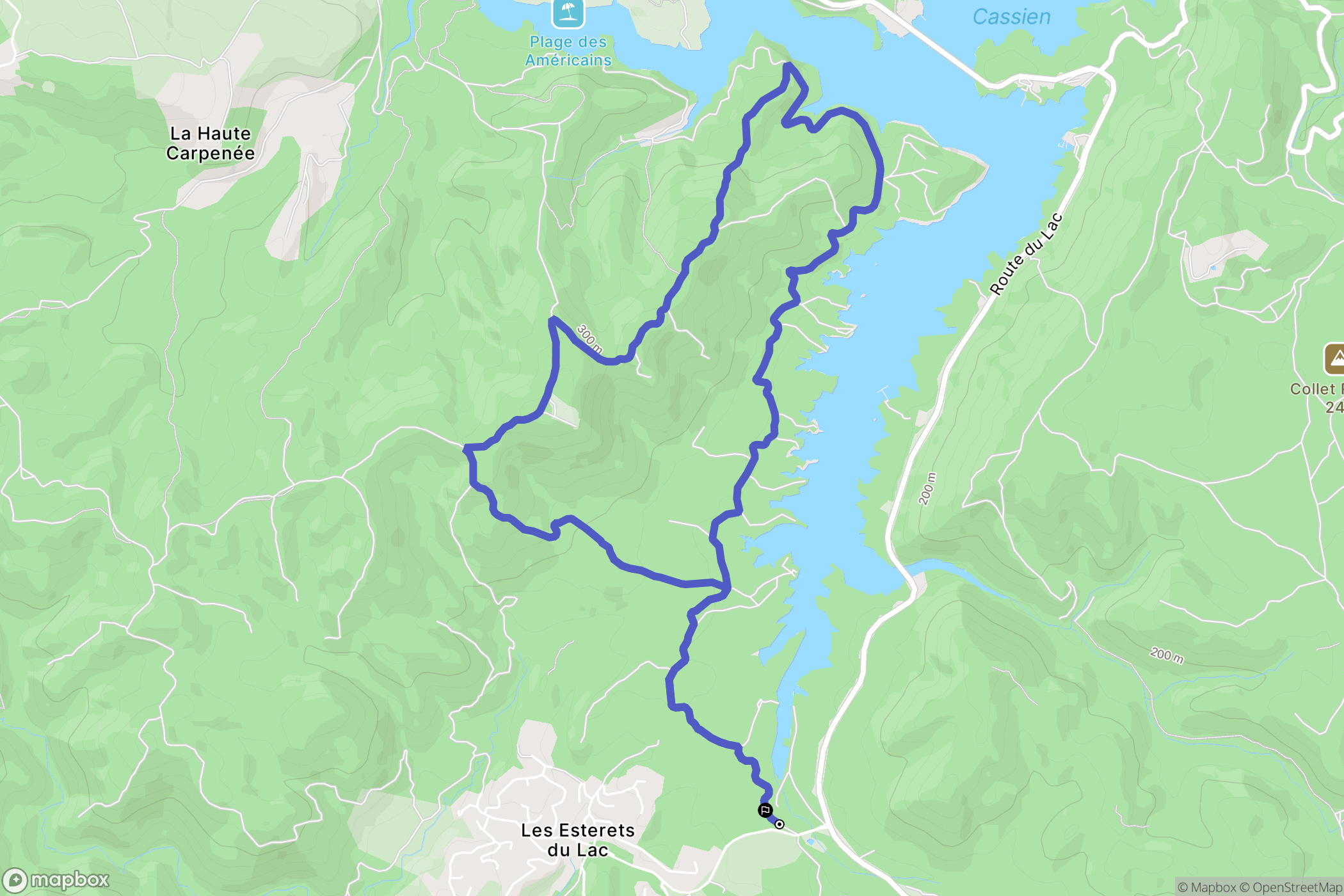 Les Esterets du lac: routekaart voor buitenactiviteiten - France