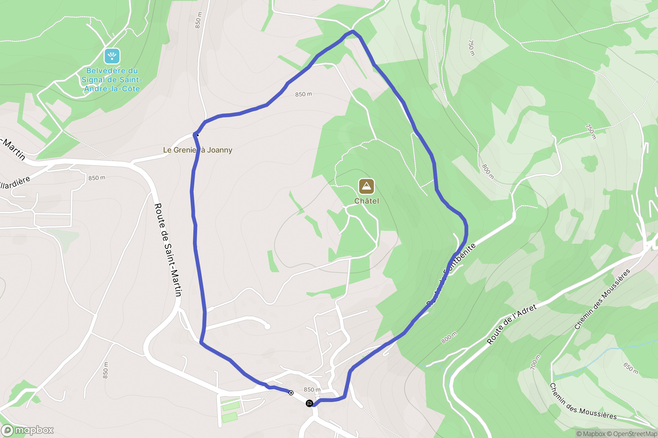 Saint-André-la-Côté: routekaart voor buitenactiviteiten - France